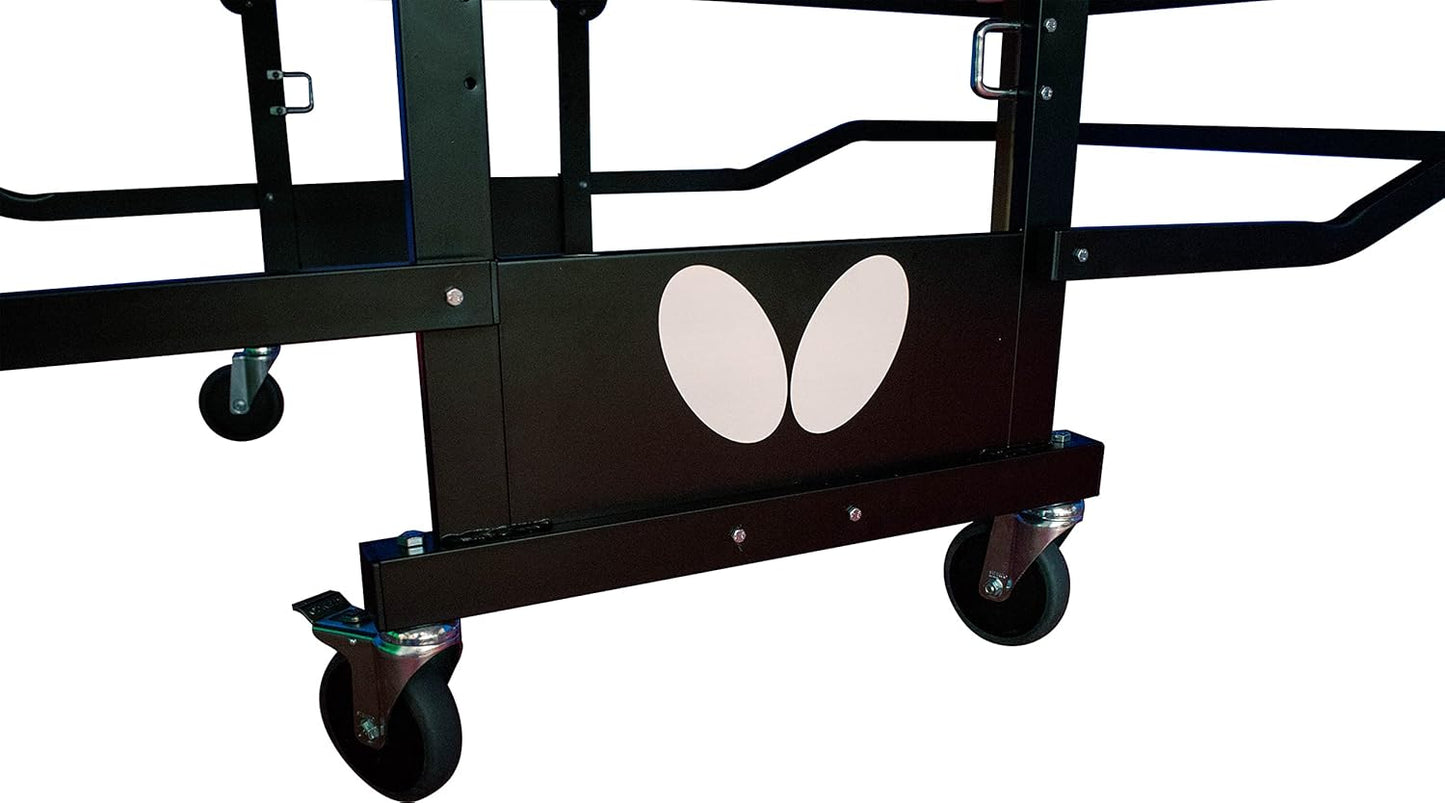 Butterfly Nippon 22 Ping Pong Table—Indoor Rollaway Table Tennis Table—Built Like A Tank—for Tournament, Club, Home Game Room, Institution—Professional Ping Pong Net Included—Playback Option