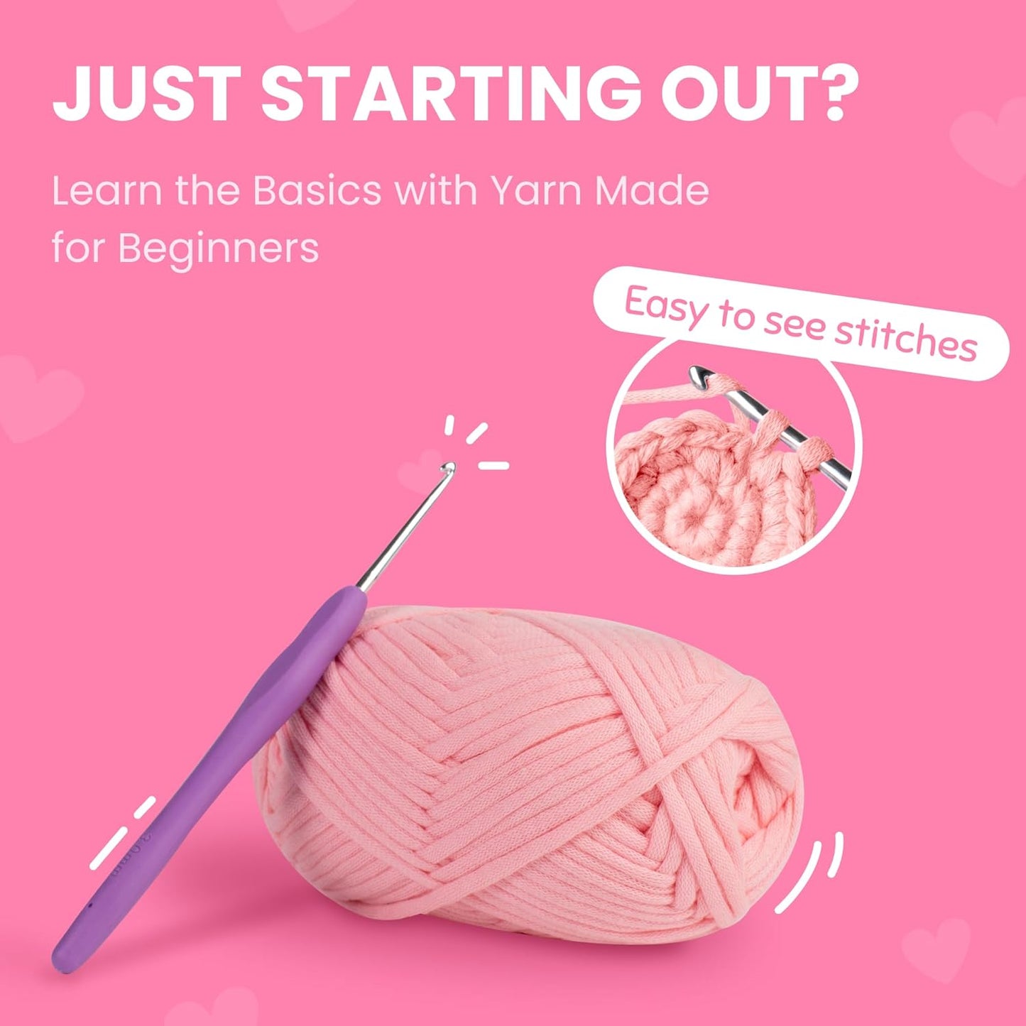 Cookie Box Crochet Kit for Beginners – Gift Set to Make Bunny Lola Amigurumi Plushie – Easy DIY Crochet & Knitting Starter Kit with Video and PDF Tutorials