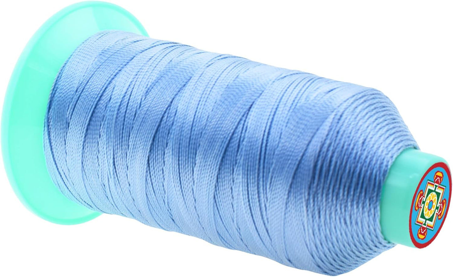 Mandala Crafts Bonded Nylon Thread Light Blue Heavy Duty Sewing Threads - 800 YDs Size 277 840D T270 Tex 270 Thread for Leather Jeans Weaving Outdoor Marine Upholstery Threads