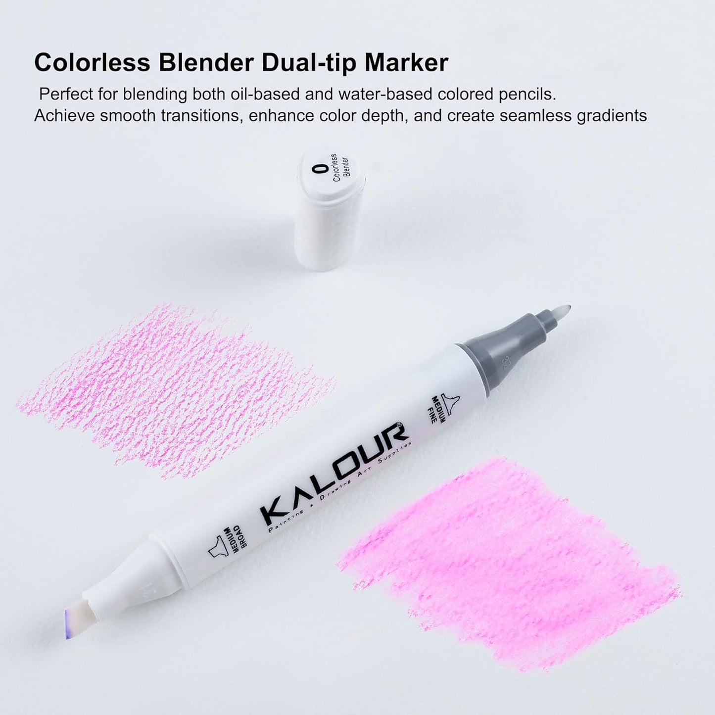 KALOUR Colored Pencil Accessory Kit,with Blenders,Erasers and Sharpener.perfect for Blending Softening Edges,ideal for Coloring Book,Art Supplies for Artists Beginners