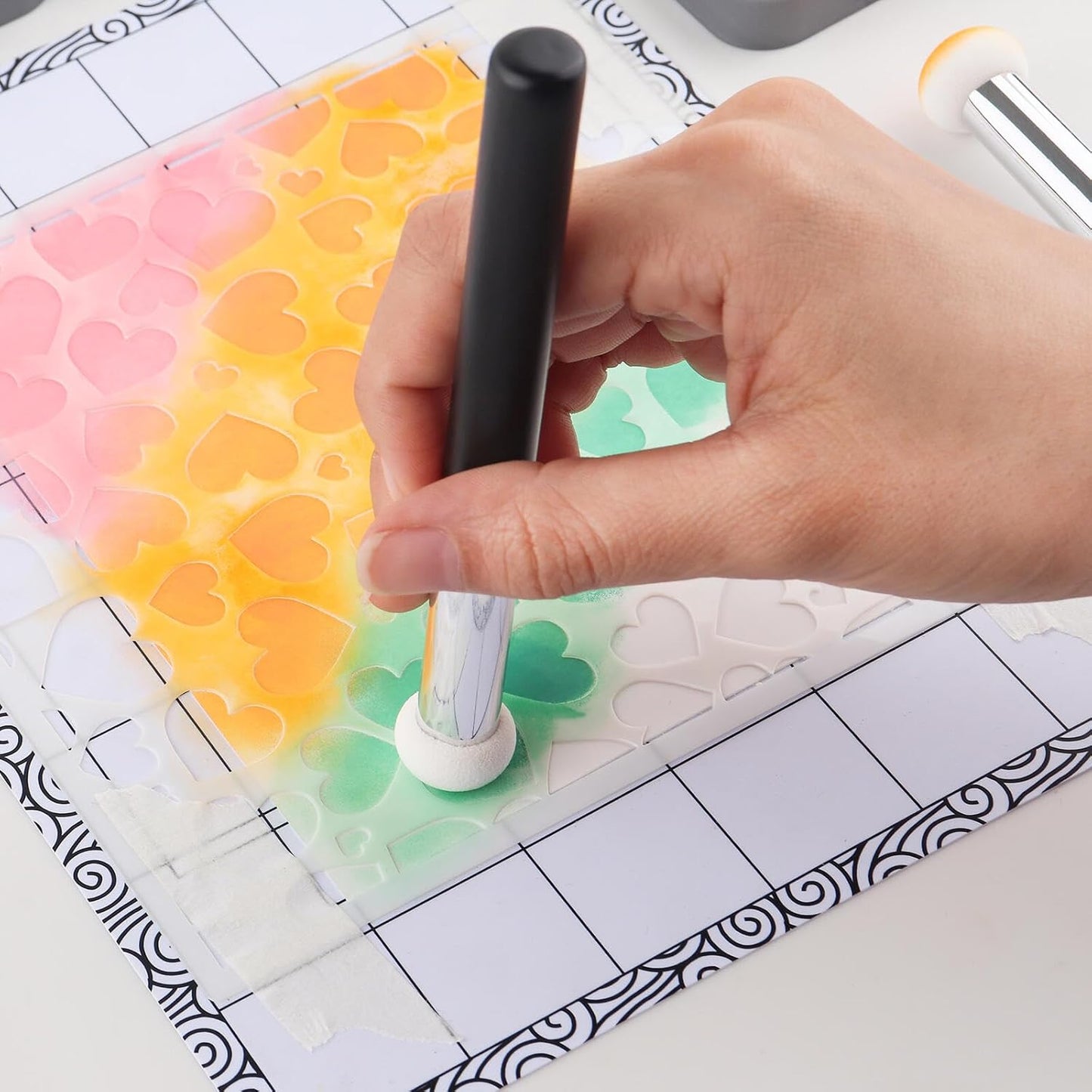 8PCS/Sets Ink Applicator,Paper Pouncers for Direct Ink Application On Crafts Projects Easily,Inking Sponge for Stamp Ink Distressing,Blending Card Making Tools,Sponge Applicators,Mini Paper Pouncers