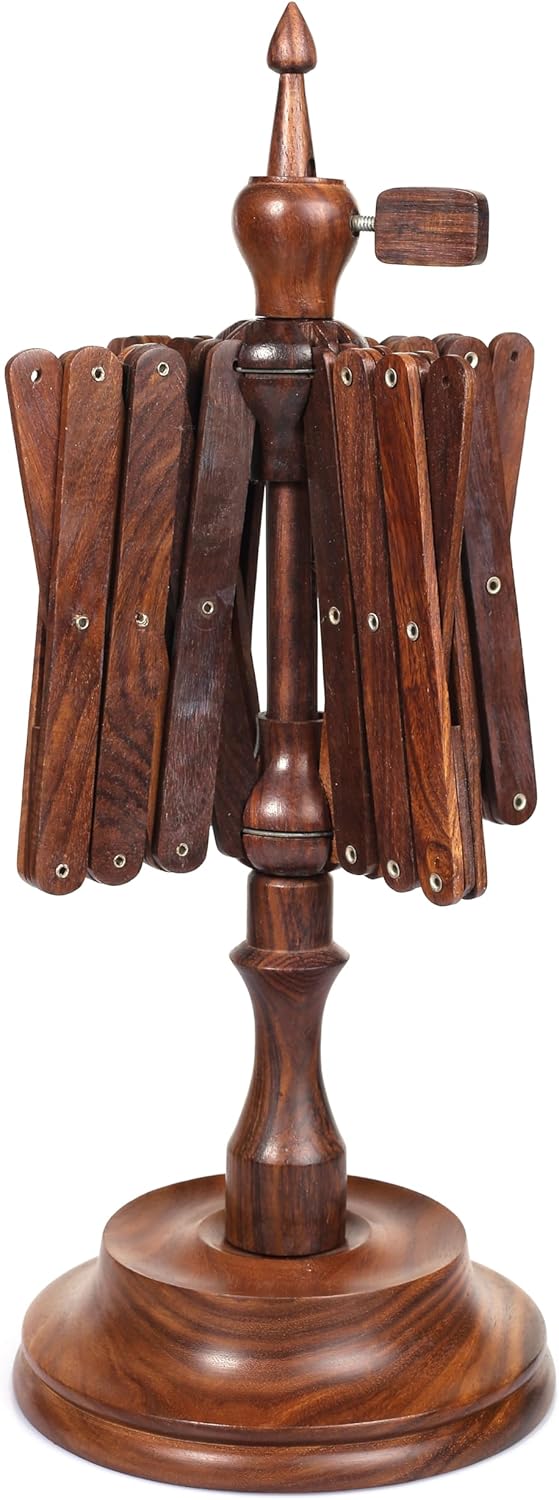 Large Handcrafted Wooden Yarn Winder & Swift – Signature Ball Winder for Crocheting, Knitting, Weaving – Heavy-Duty Yarn Winder for 8-12 oz Skeins