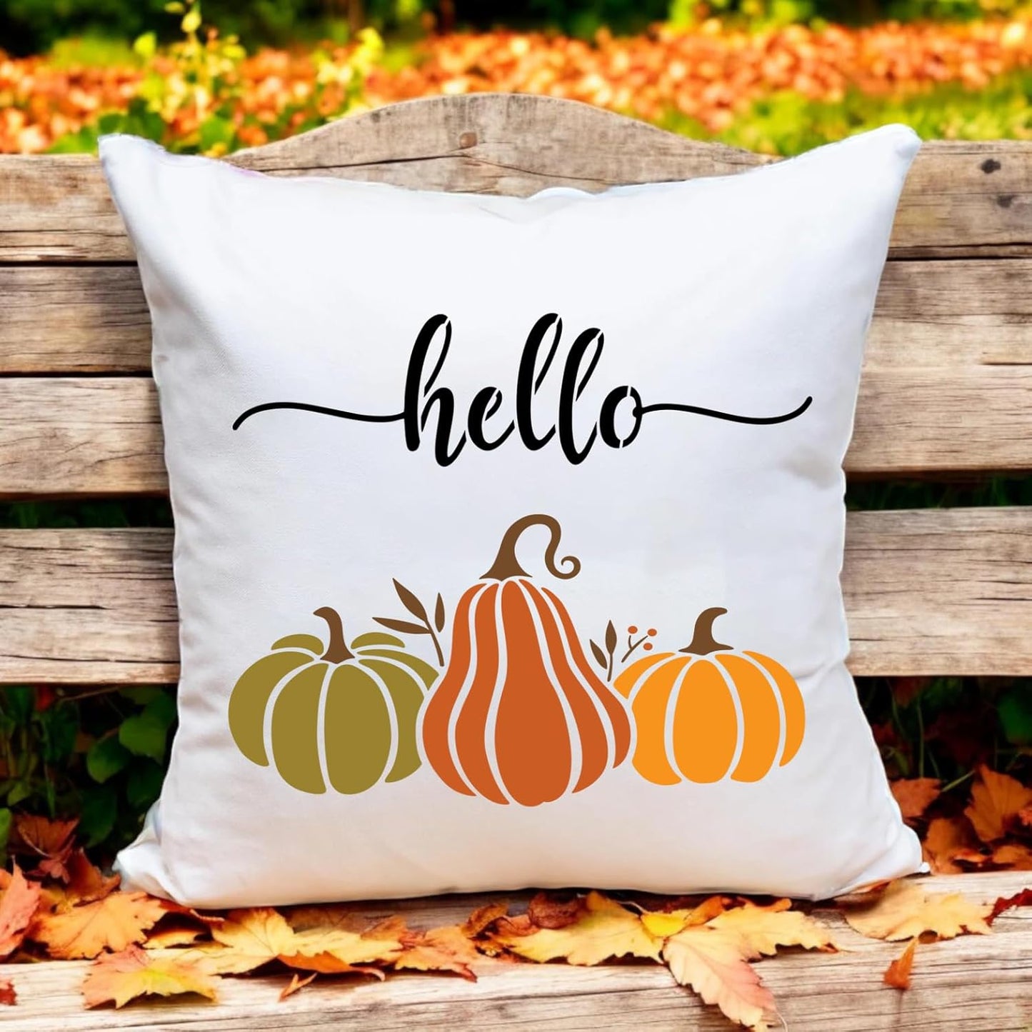 Fall Stencils for Painting on Wood Pumpkin Stencil Thanksgiving Stencils for Porch Wood Sign Door Hanger Decor