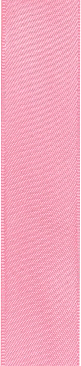 LIUYAXI Light Pink Satin Ribbon, Double Faced 1/2" X Continuous 25 Yards Ribbons Perfect for Gift Wrapping Bows Bouquet Wedding Craft and More