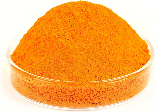 GOODTAKE Concrete Pigment, Tangerine Yellow Iron Oxide Pigment Powder, Concrete Cement Dye Color for Pastel Tile Mortar Grout (Tangerine Yellow, 2 Pounds)