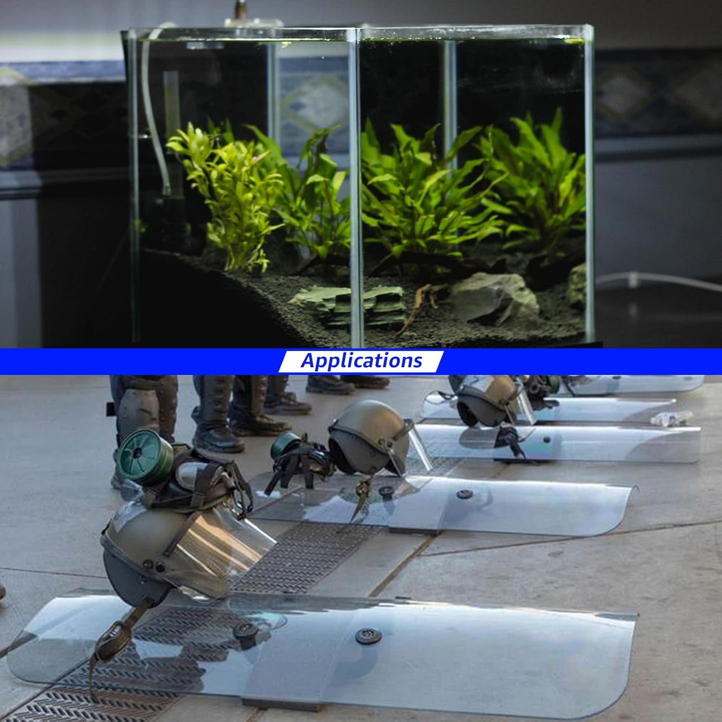 Art3d (2 Pack) 1/4" Thick Plexiglass Sheets - 29"x59" PET Clear Acrylic Sheets for Art Design，Craft Projects, Signs, DIY in Home, Wedding, Festival,Party,Office