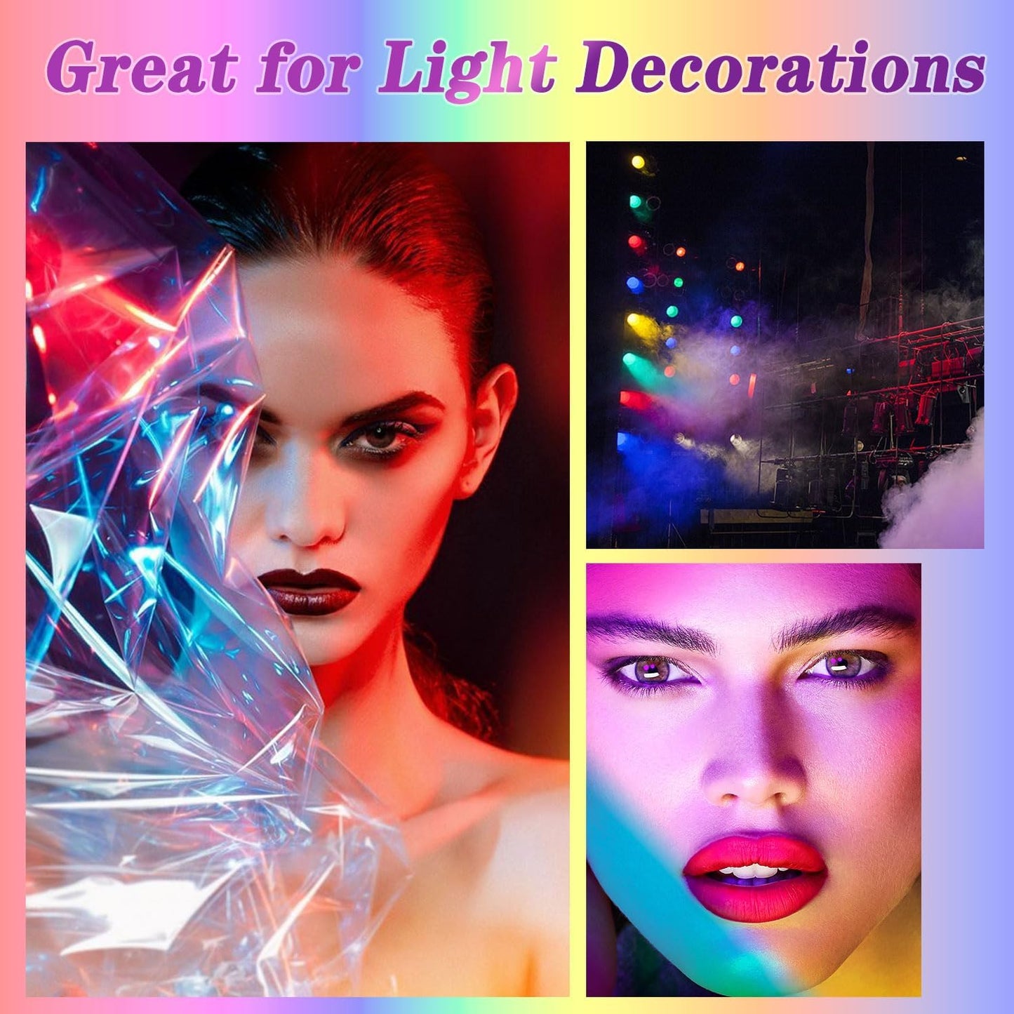 Ahardaim 120Pcs Colored Cellophane Sheets, Cellophane Paper, Colored Cellophane Wrap for DIY Arts Crafts, Packaging Small Gifts, Candy Wrapping, Holidays and Parties Decoration (7.5 x 7.5 Inch)