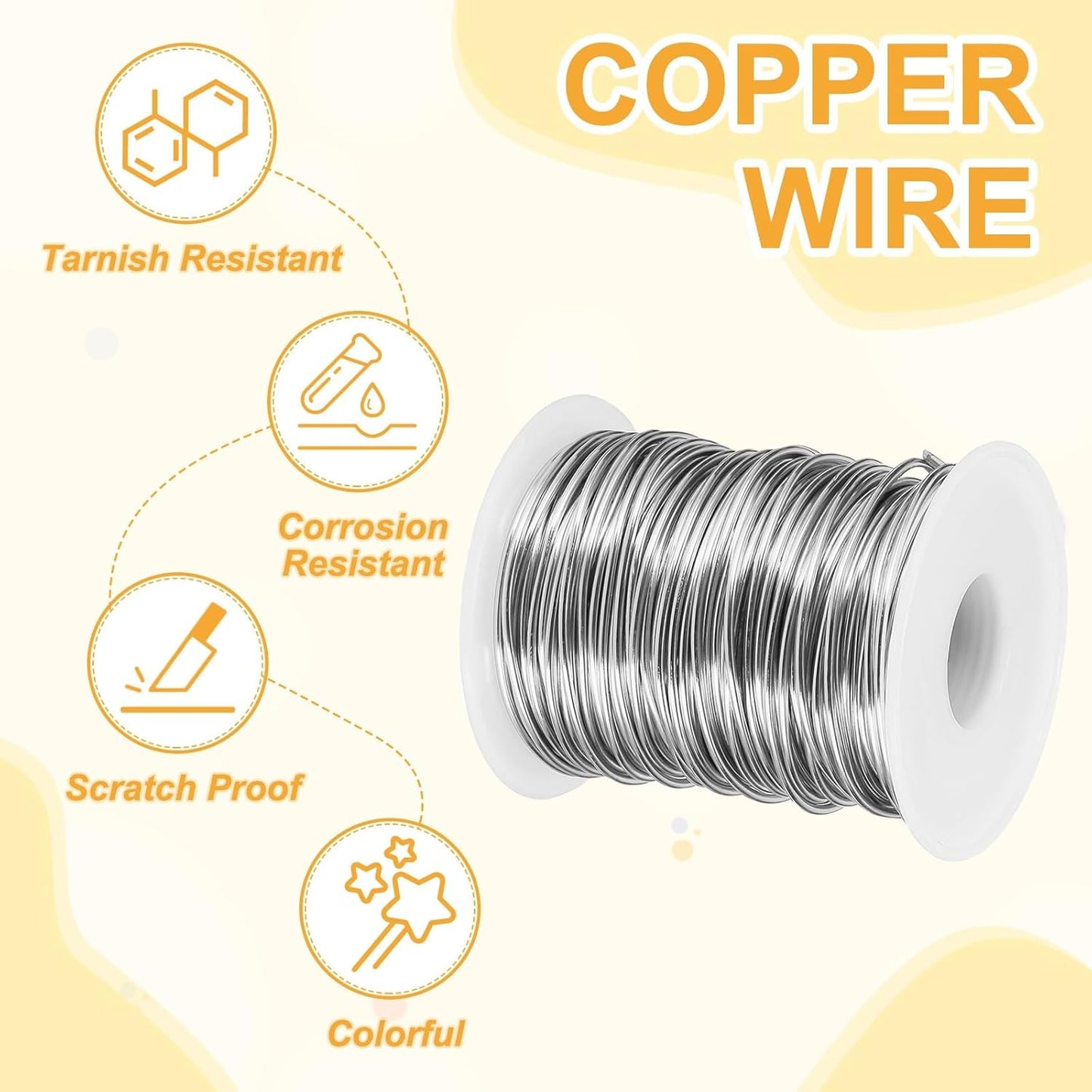 uxcell 16 Gauge / 1.5mm Anodized Aluminum Wire for Jewelry Craft Making, 102 Feet Bendable Flexible Wire for DIY Home Decor Gardening Sculpture, Silver