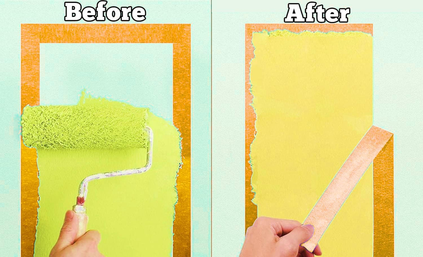 5 Rolls Pinstripe Tape - Masking Tape 1/16", 1/8", 1/4", 1/2", 3/4" - Thin Painters Masking Automotive Tape for DIY, Car, Auto, Paint, Art, Tumblers (Orange)