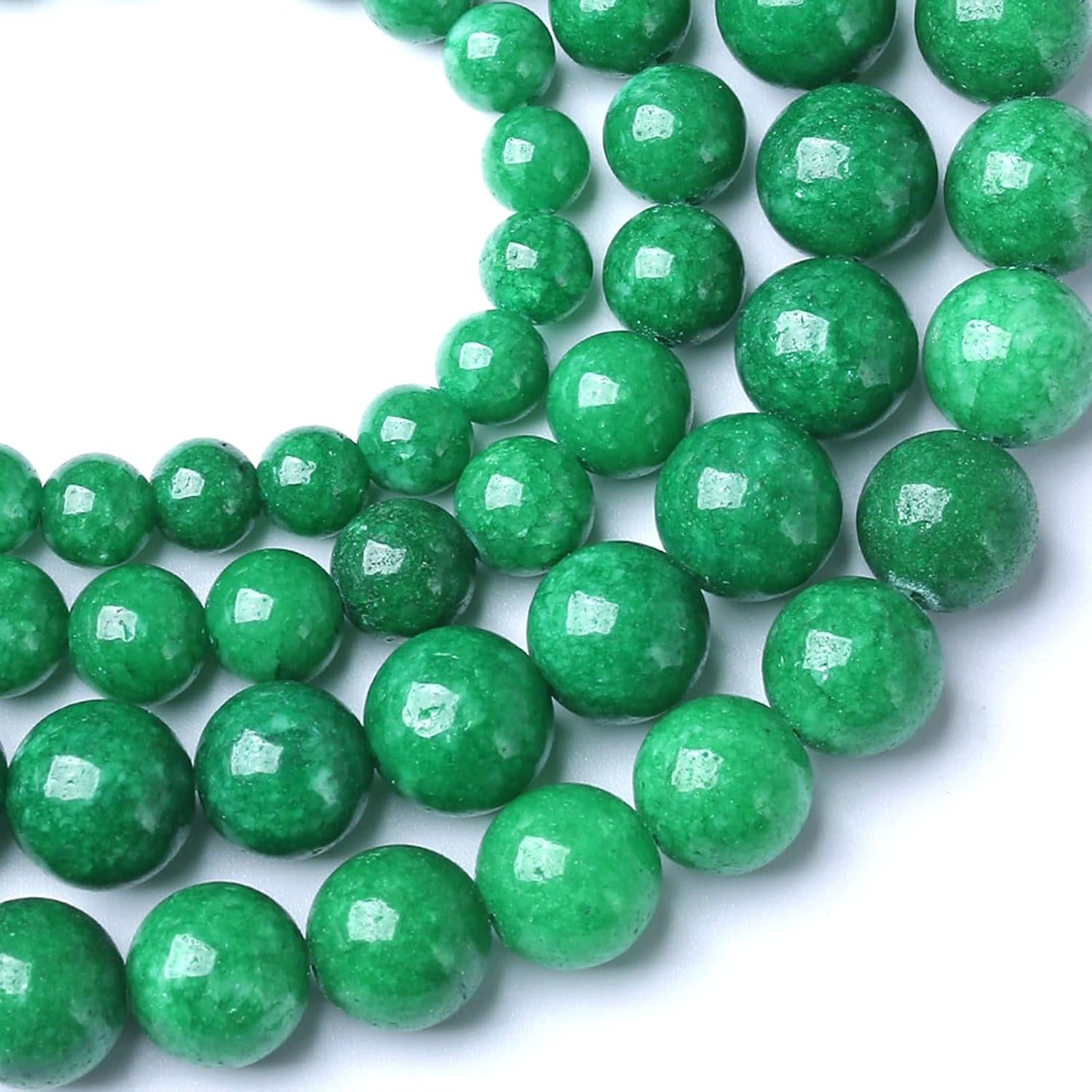 6MM Blackish Green Cloudy Chalcedony Stone Beads Round Loose Beads for Jewelry Making Bracelet Necklace 120pcs 2 Strands 32"