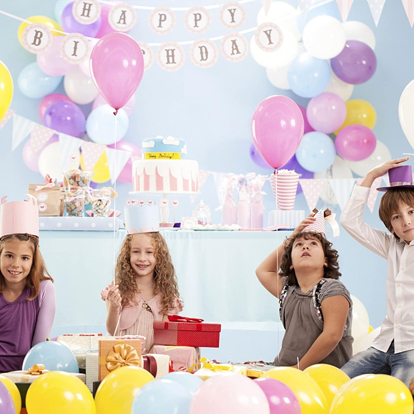 UPINS 800 Pcs Point Dots Balloon Glue Removable Adhesive Point Tape, 8 Rolls Double Sided Dots Stickers for Craft Wedding Decoration