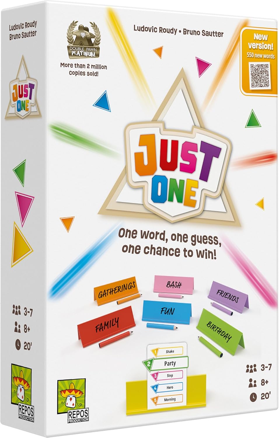 Asmodee Just One Party Game (2025 Refresh) - Cooperative Mystery Word Guessing Fun for Family & Friends, Kids & Adults, Ages 8+, 3-7 Players, 15 Minute Playtime