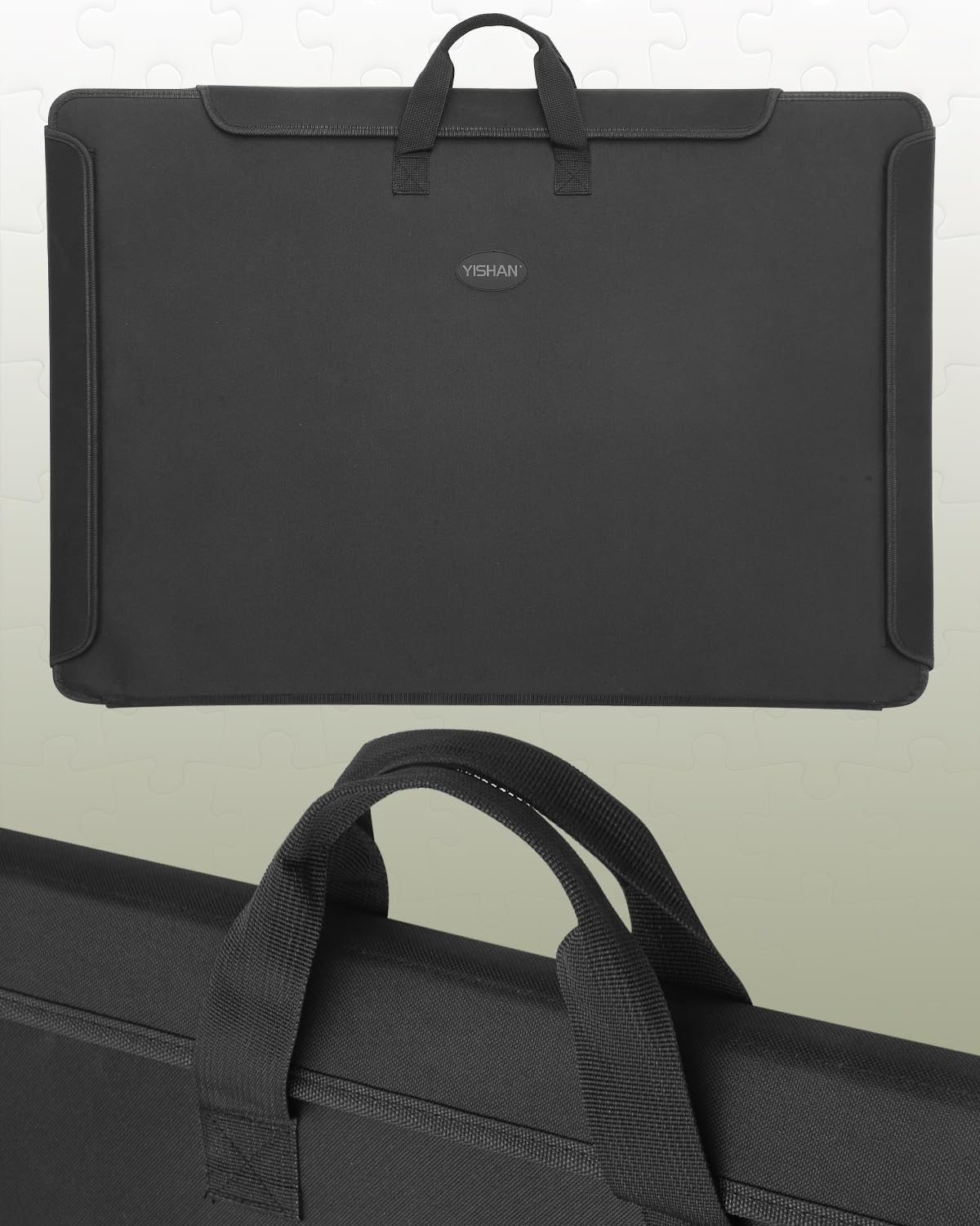 1000 Piece Portable Jigsaw Puzzle Board with Cover for Adults, Puzzle Case for Storage, 33.3'' x 23.6''Puzzle Mat with Sorting Trays, Non-Slip Surface