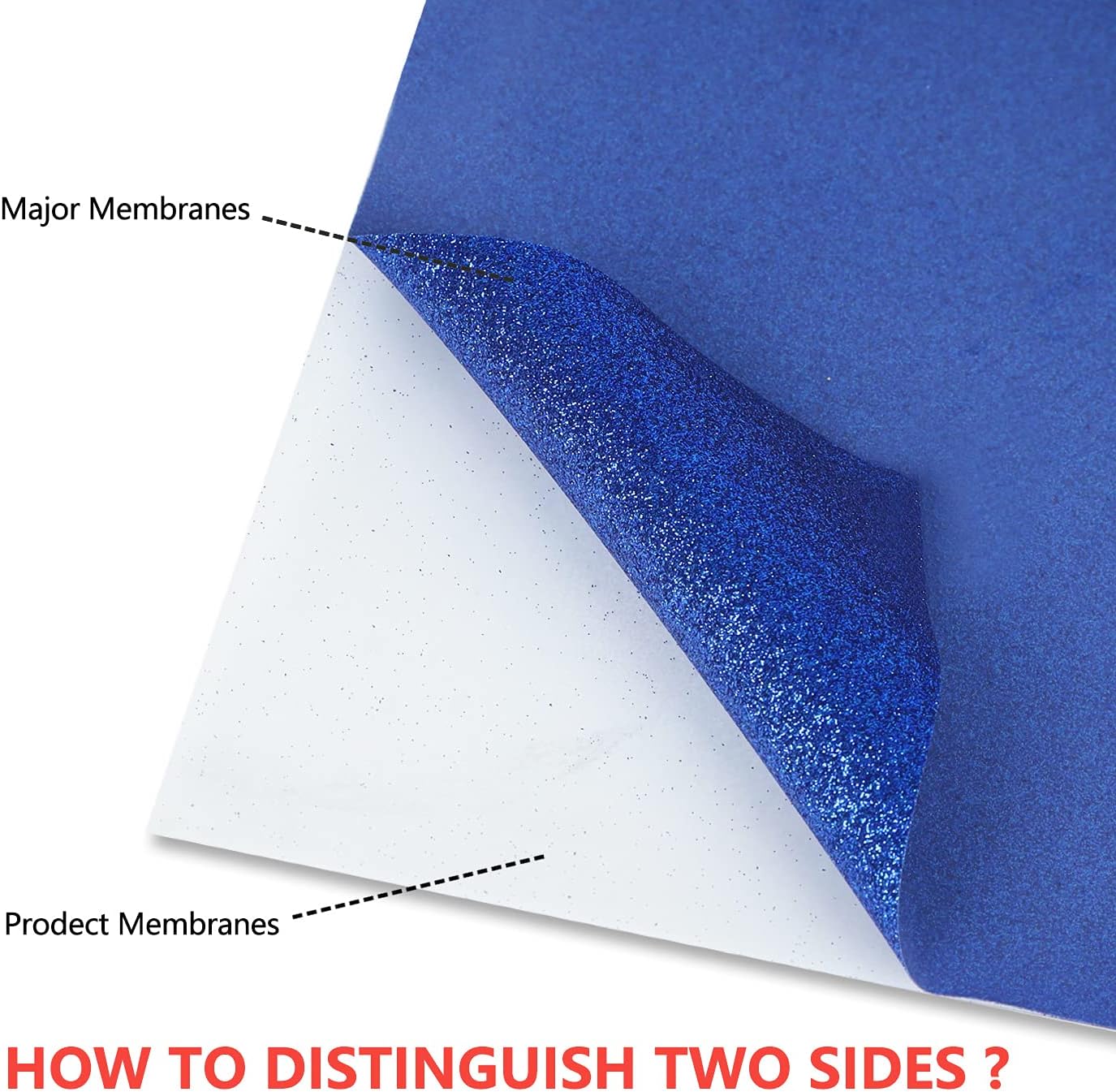 guangyintong Glitter Blue Heat Transfer Vinyl HTV Rolls, 12" x 8ft Iron on Vinyl for T-Shirts Glitter Blue HTV Vinyl for All Cutter Machines Easy to Cut & Weed for Heat Vinyl Design