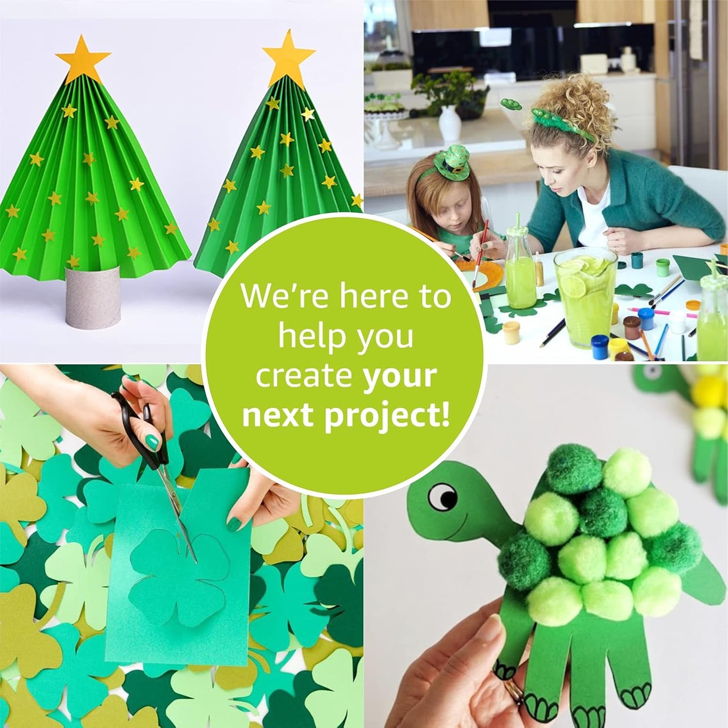 Green Colored Cardstock Thick Paper 50 Sheets, 8.5" x 11" Heavyweight 92lb Cover Card Stock for Crafts and DIY Cards Making