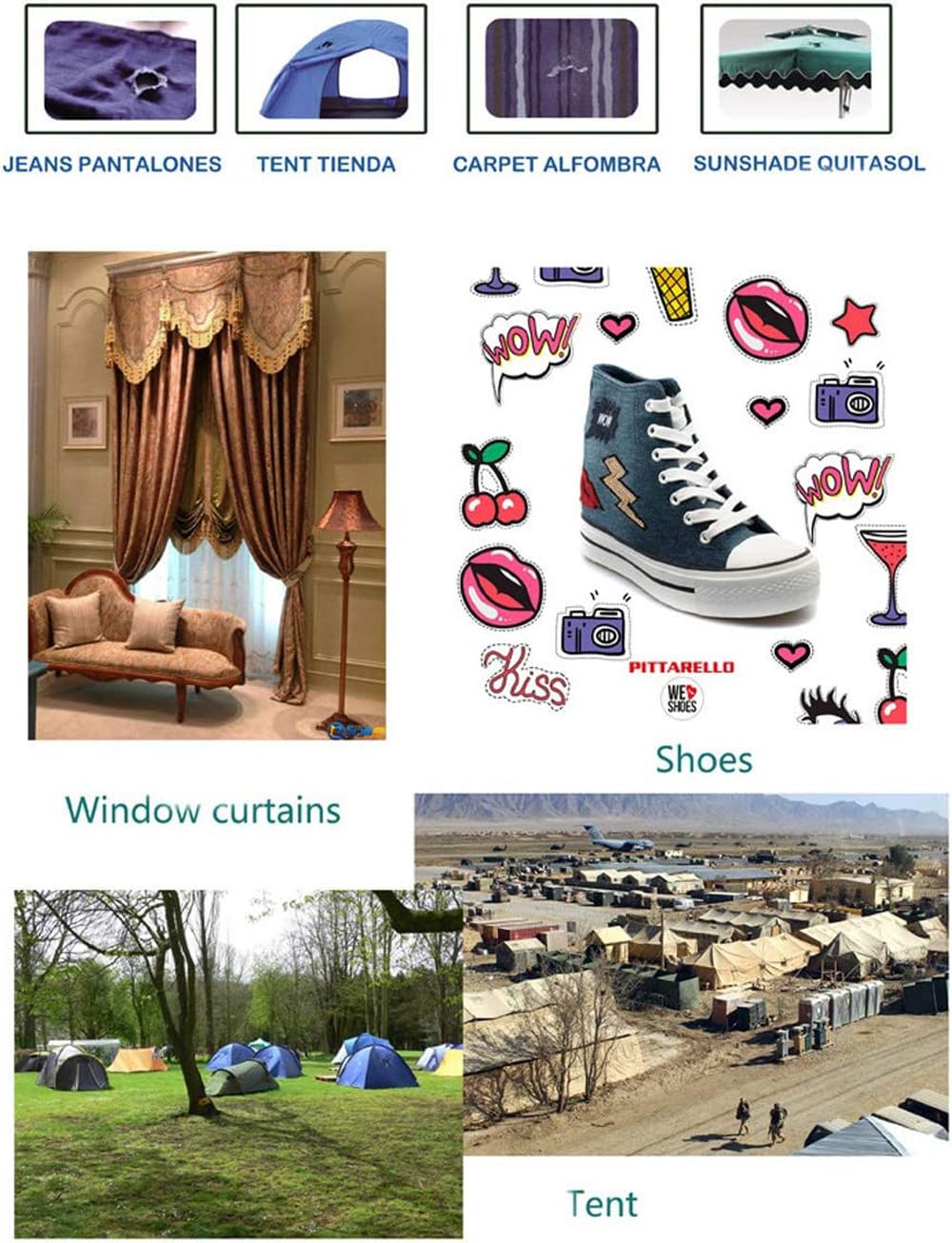 1 Min Quick Bonding Fast Dry Sew Glue Liquid Reinforcing Adhesive Speedy Fix for All Fabrics Clothing Cotton Flannel Denim Leather Polyester Doll Repair (60ml)