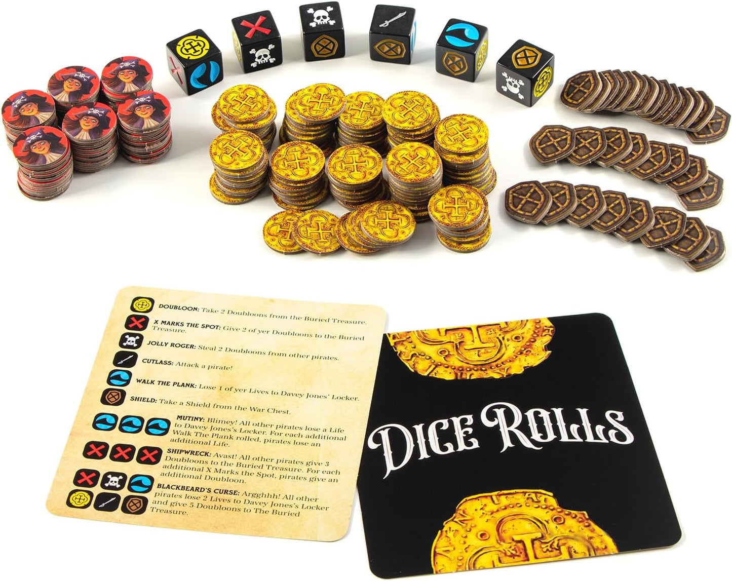 Booty Dice | Quick Pirate Dice Game | Great for Family Game Night | Perfect for Kids and Adults | Ages 8 and up