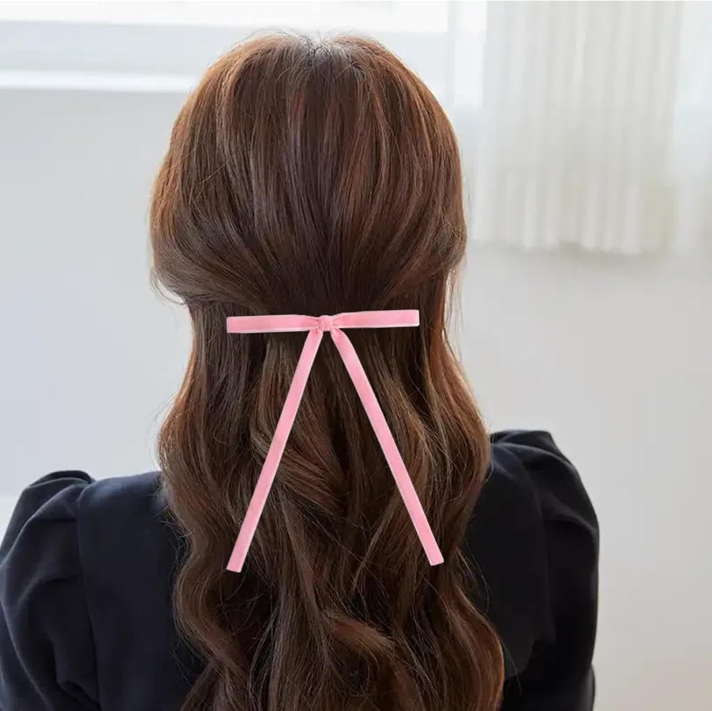 15 Yards Velvet Ribbon 3/8 Inch Single Face Pink Velvet Ribbon Spool Prefect for Holiday Wedding, Ribbons for Gift Wrapping, Christmas Tree Ornaments Wreath Hair Bows, Ribbons for Crafts