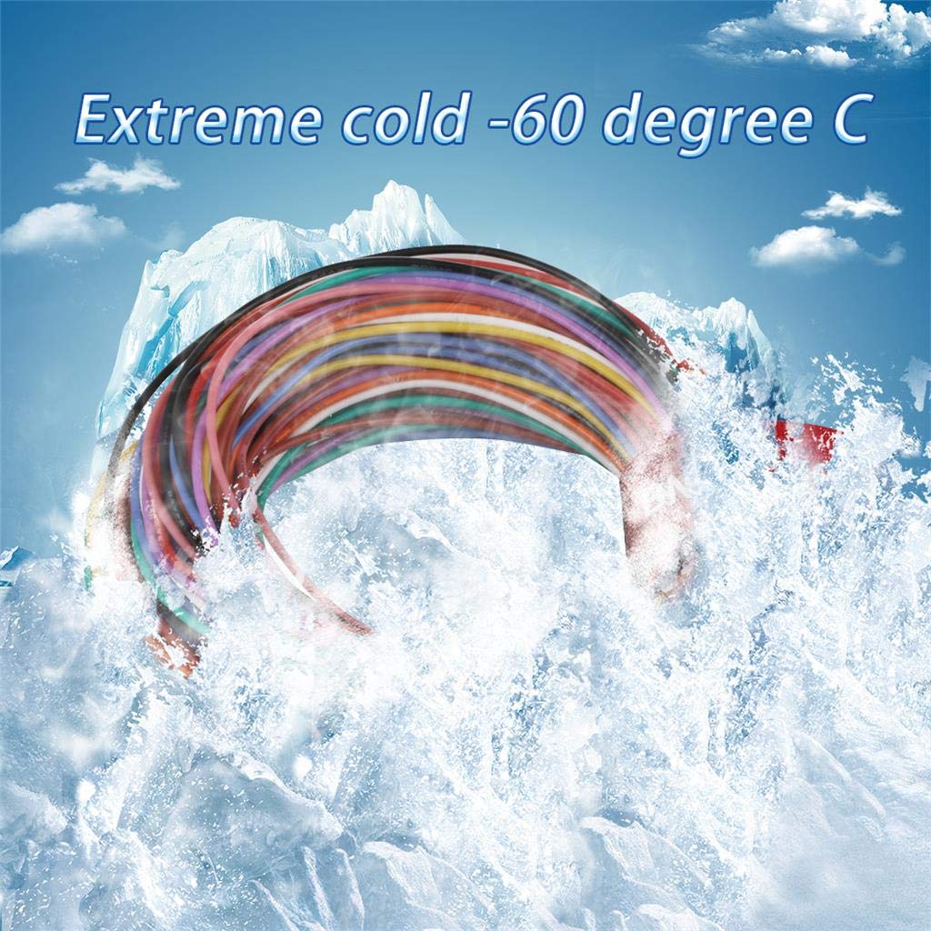 BNTECHGO 24 Gauge Silicone Wire Kit 10 Color Each 5 ft Flexible 24 AWG Stranded Tinned Copper Wire