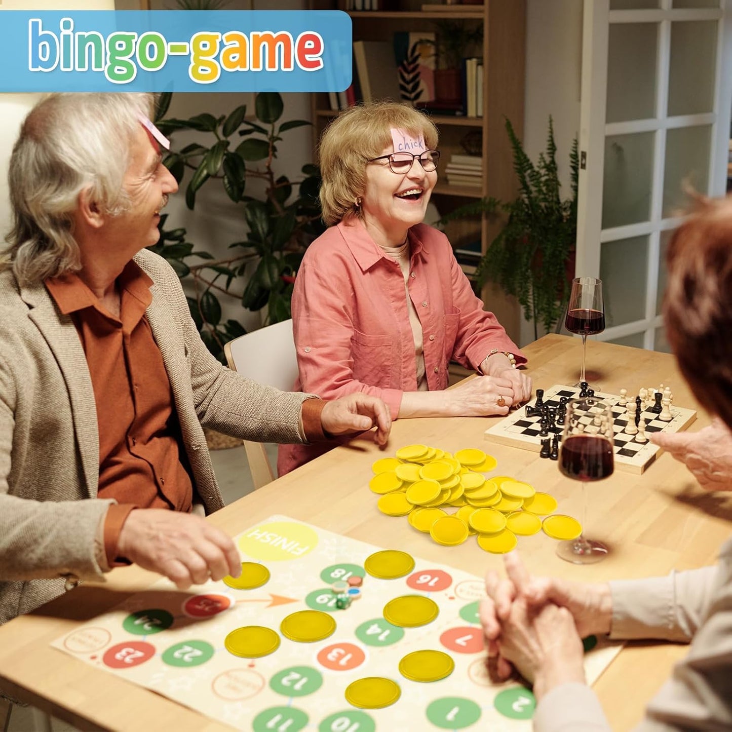 Coopay 1 1/2 Inches Plastic Poker Chips Learning Counters Disks Bingo Chip Counting Discs Markers for Math Practice and Poker Card Game Tokens, Teaching Rewards, 200 Pieces (Yellow)