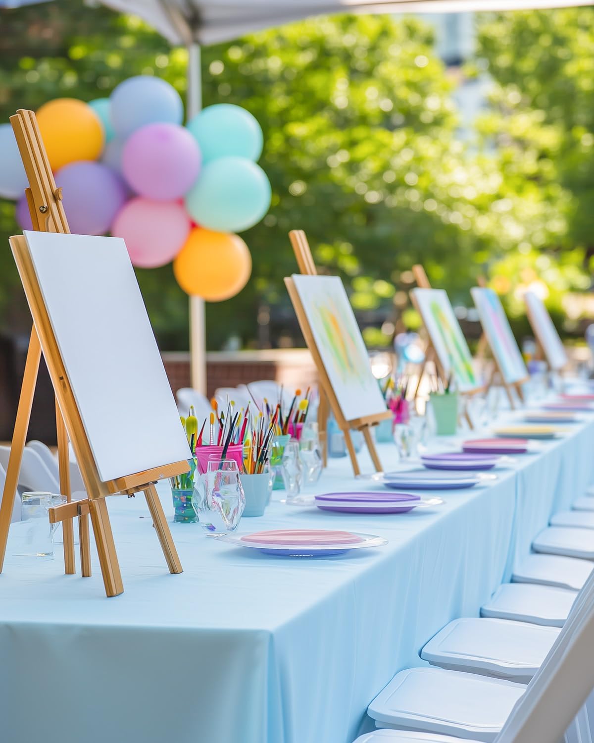 Canvas Boards 24 Pack, 9x12 Inch Painting Canvas Panels, 100% Cotton White Blank Art Supplies for Acrylics Oil Watercolor Tempera Paints