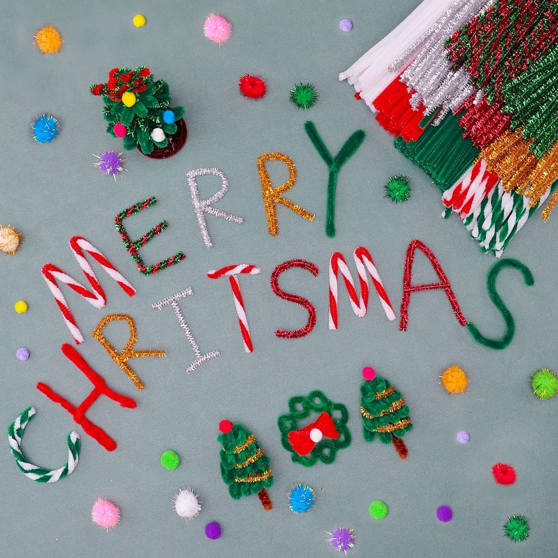 Eppingwin 200pcs Pipe Cleaners, Gold Pipe Cleaners Craft Supplies,Chenille Stems for DIY Arts Crafts Project(Gold)