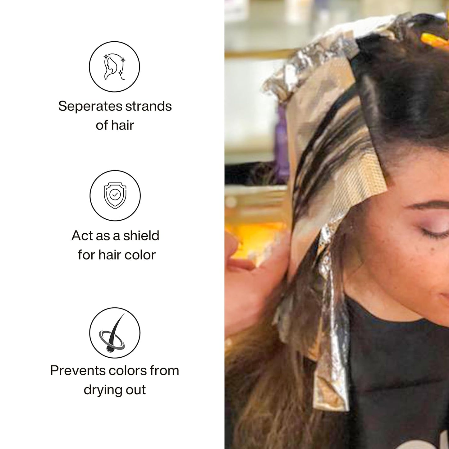 GK Hair Pop-up Foil with Box of 250 Sheets for Hairs Coloring – Premium Silver Aluminum Foil for Hair Highlighting, Coloring, and Dyeing