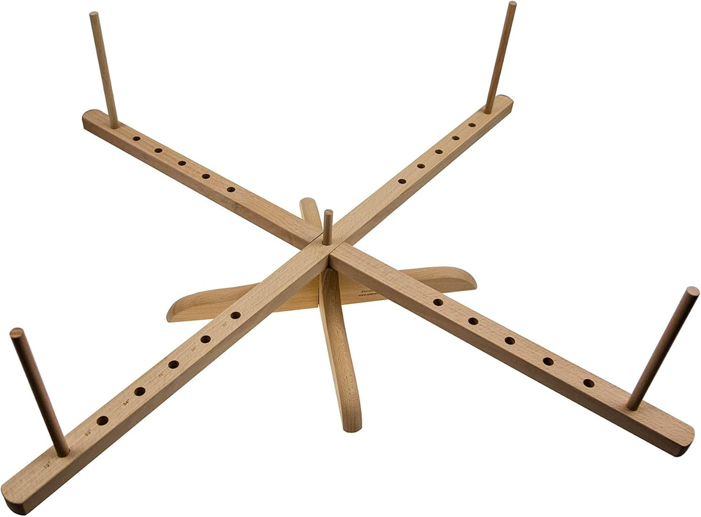 Stanwood Needlecraft Tabletop Amish Style Wooden Yarn Swift 2.5-6 feet