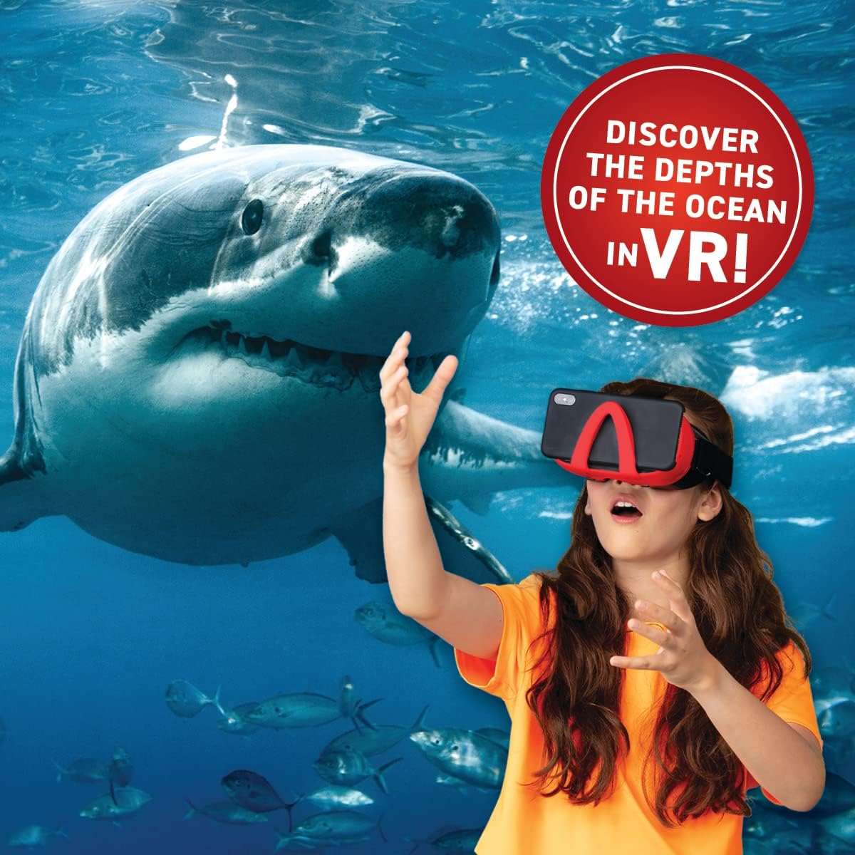 Abacus Brands Virtual Reality Oceans! Gift Box - Illustrated Interactive VR Book and STEM Learning Activity Set - for Ages 8 and Up