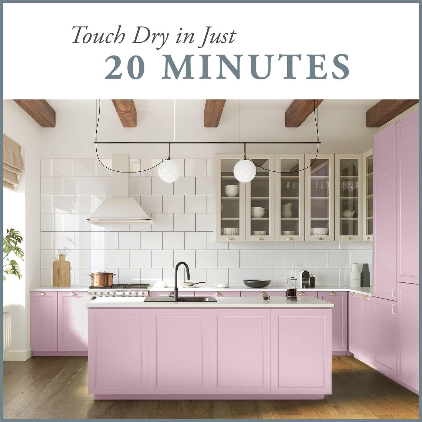 AMY HOWARD AT HOME Chalk-Based One Step Paint for Furniture, Cabinetry, Decor, Finish, and More | No Stripping, Sanding, or Priming | Ultra-Light Base | 32 Ounce | Palmer Pink