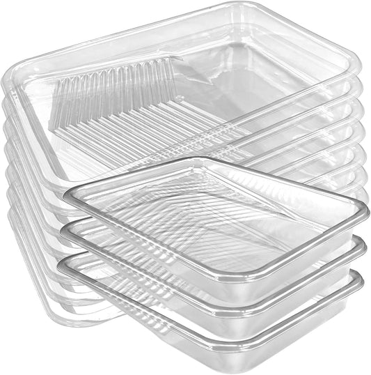 Great Andrew 10 Pcs Paint Tray Liners, 9-Inch, Deep Capacity Disposable Paint Tray Liner, Paint Pan Liners, Roller Trays for Painting Walls, DIY Projects, Home Improvement