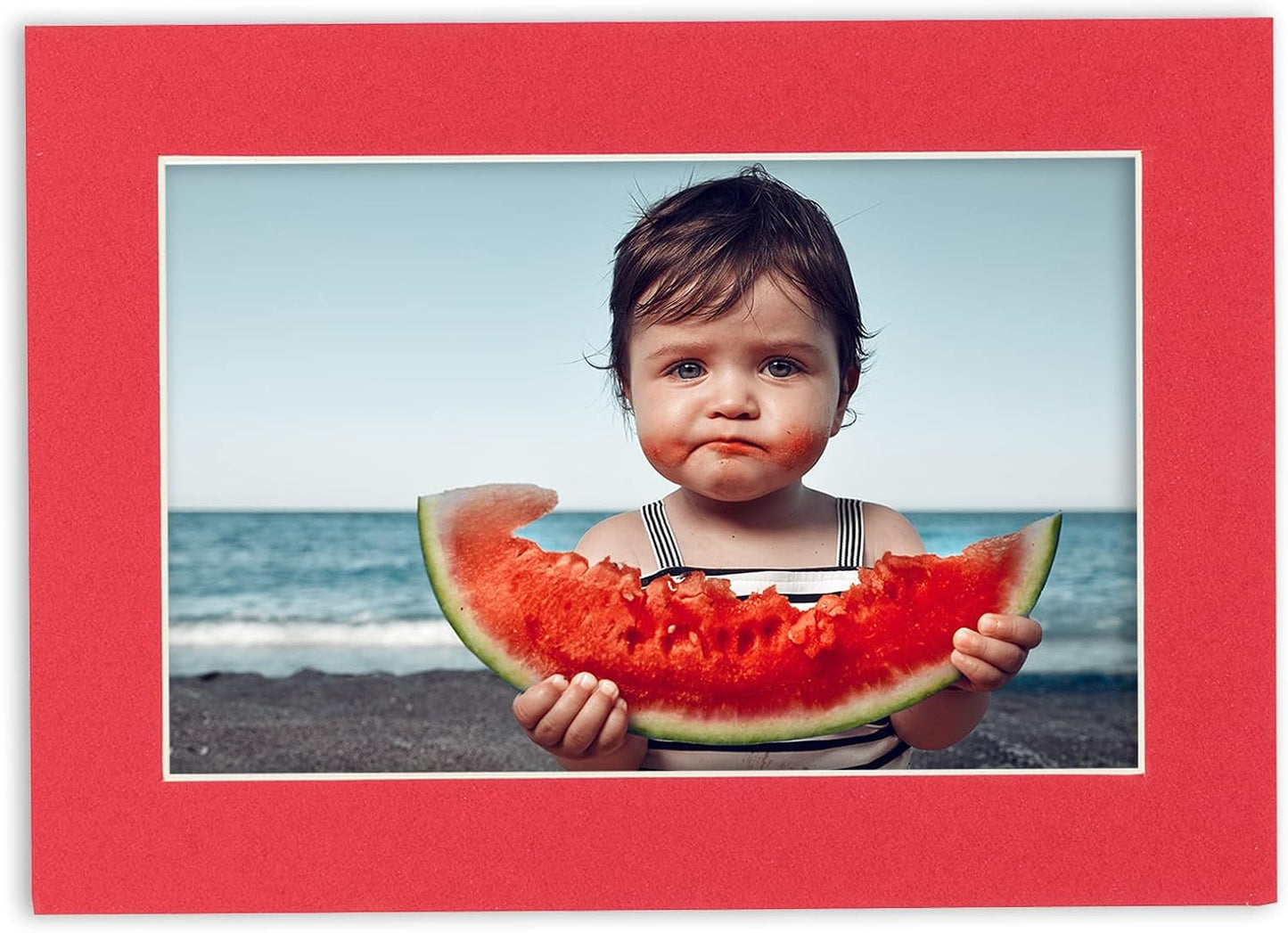 Poster Palooza Pack of TEN 11x14 Mats Bevel Cut for 8.5x11 Photos - Acid Free Cardinal Red Precut Matboards For Pictures, Photos, Framing - 4-ply Thickness