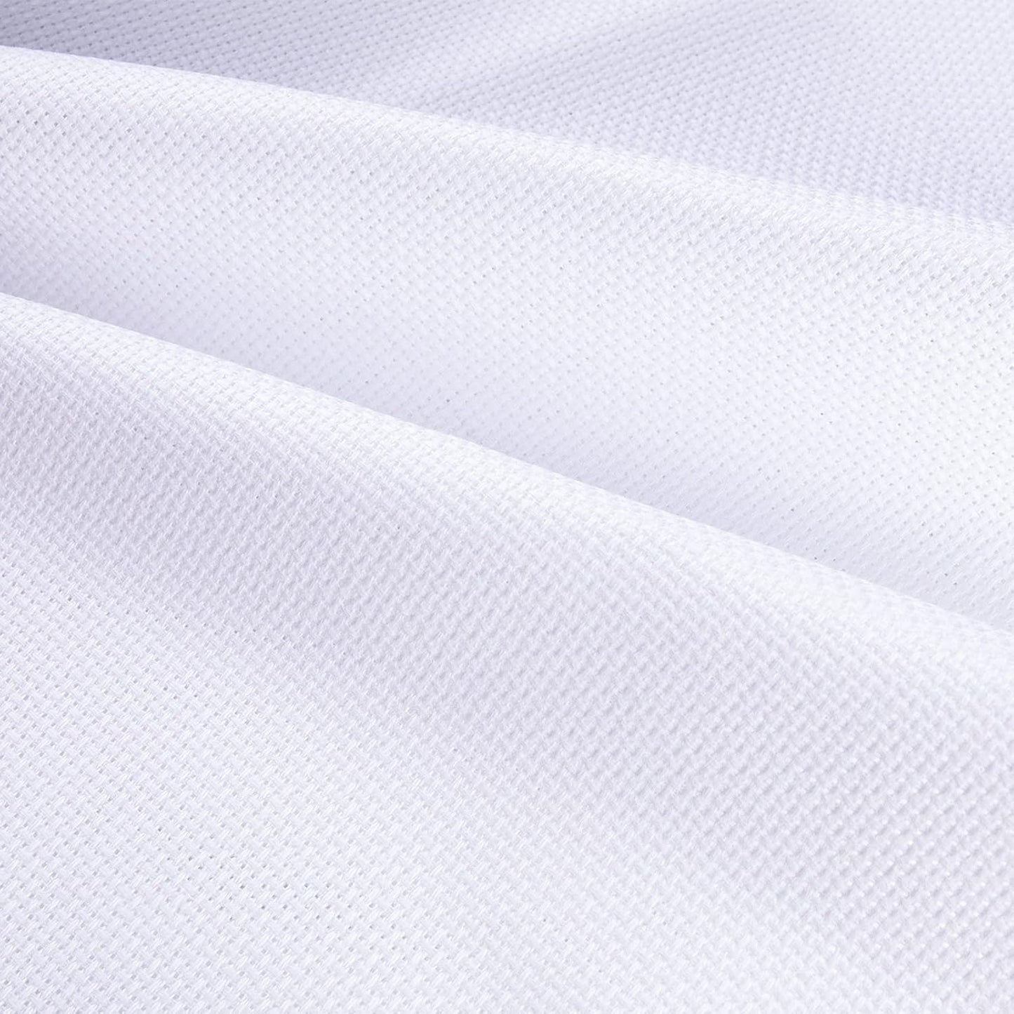 Aida Cloth Big Size 14 Count, White Cross Stitch Fabric, 39 inch by 60 inch