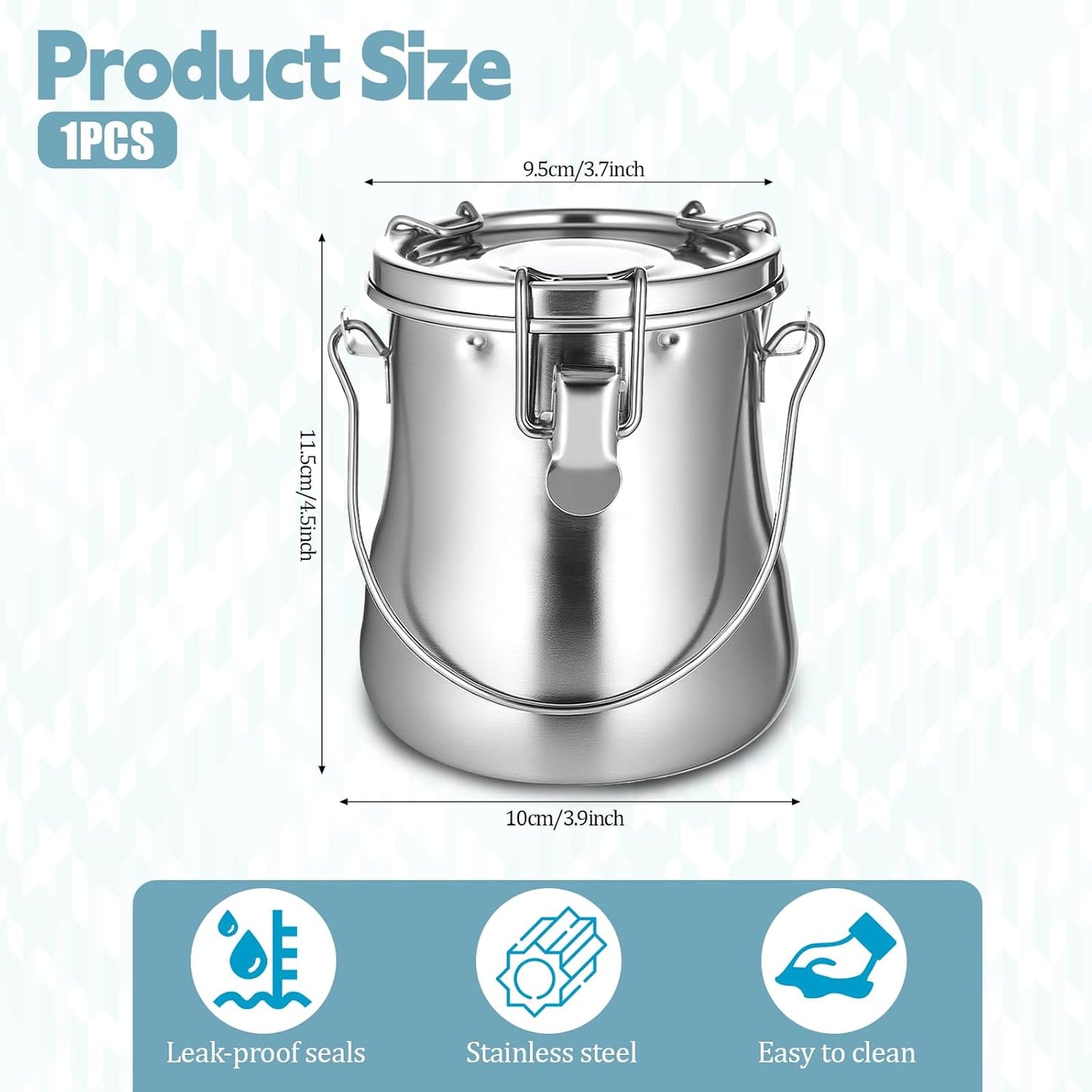 Portable Paint Brush Cleaner Leak-Proof Brush Cup Washer Large Airtight Stainless Steel Brushes Holder with Removable Filter and Lid for Oil Acrylic Watercolor Painting, 25 oz