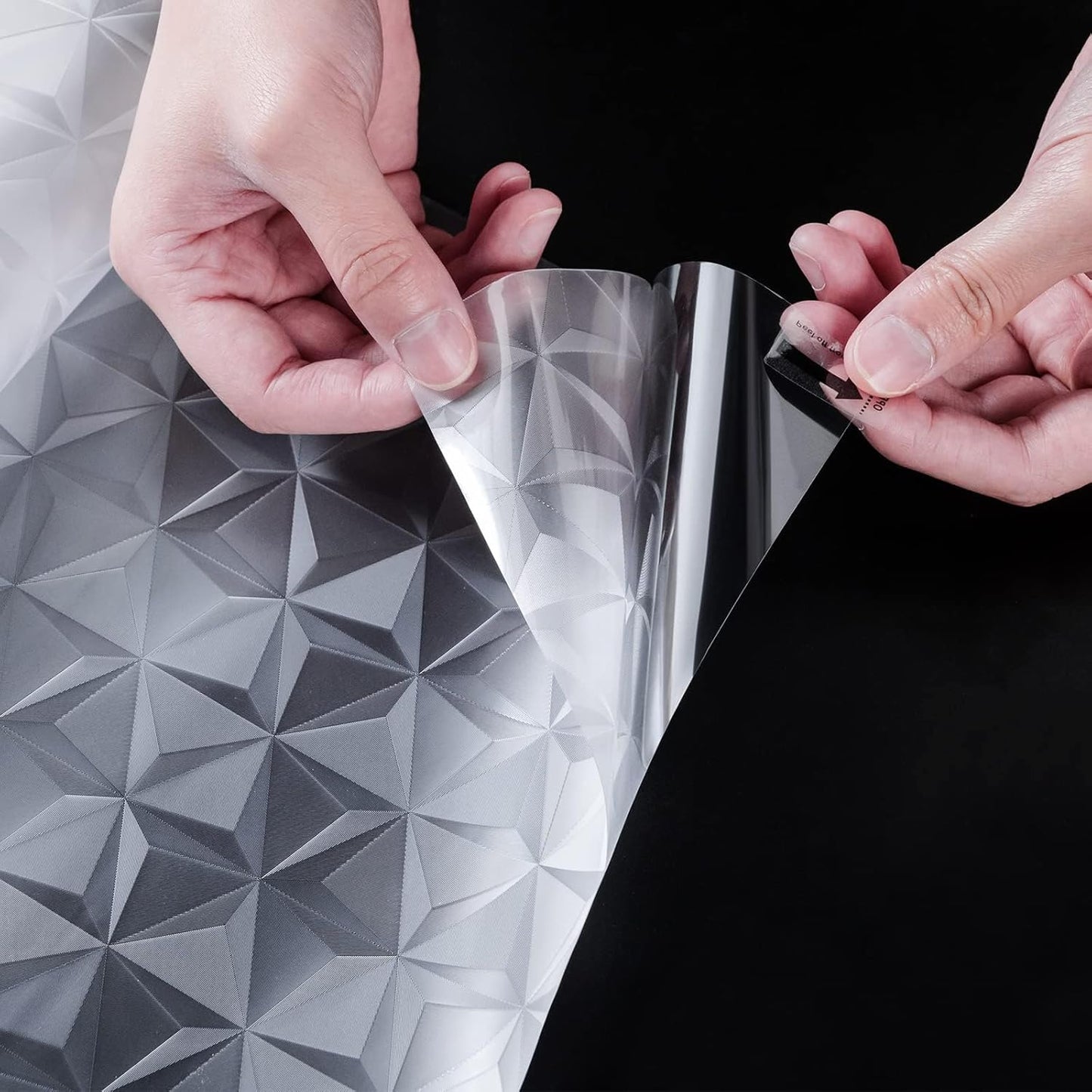 Niviy 3D No Glue Static Cling Window Films Privacy Cut Glass Window Sticker for Bathroom Office Kitchen Window Decor 29.5"x 78.7", Frosted