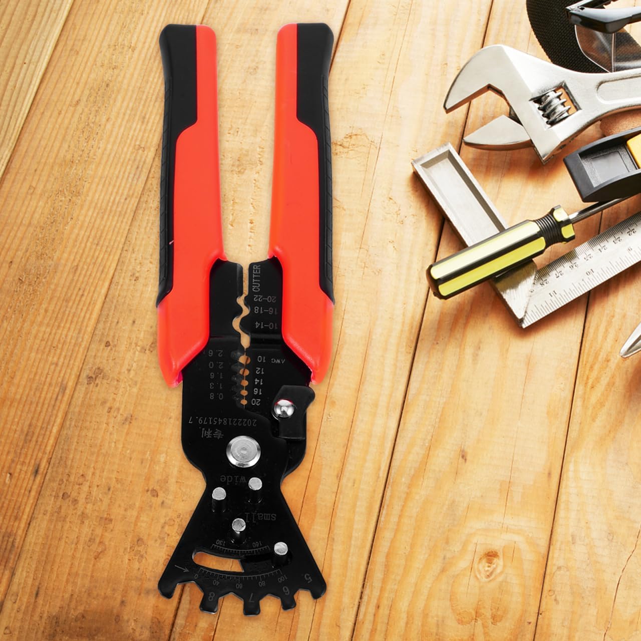 Veemoon Professional Electrician Tool Multi-function Manual Metal Bender Wire Stripper Universal Pliers for Home Improvement Construction Electrical Wiring