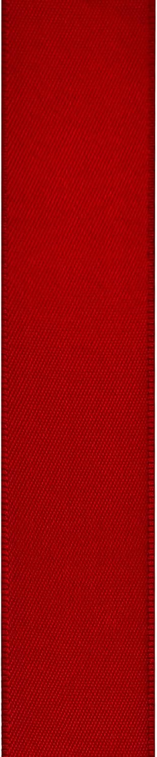 LIUYAXI Red Double Faced Satin Ribbon, 3/8" X Continuous 100 Yards, Ribbons Perfect for Gift Wrapping Bows Bouquet Wedding Decor DIY Craft and More
