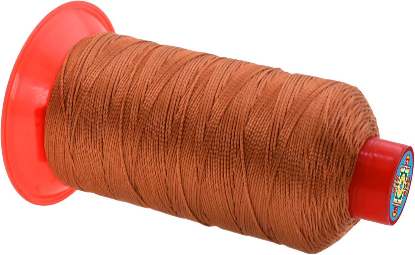 Mandala Crafts Bonded Nylon Thread Bourbon Brown Heavy Duty Sewing Threads - 415 YDs Size 346 210D T350 Tex 350 Thread for Leather Jeans Weaving Outdoor Marine Upholstery Threads