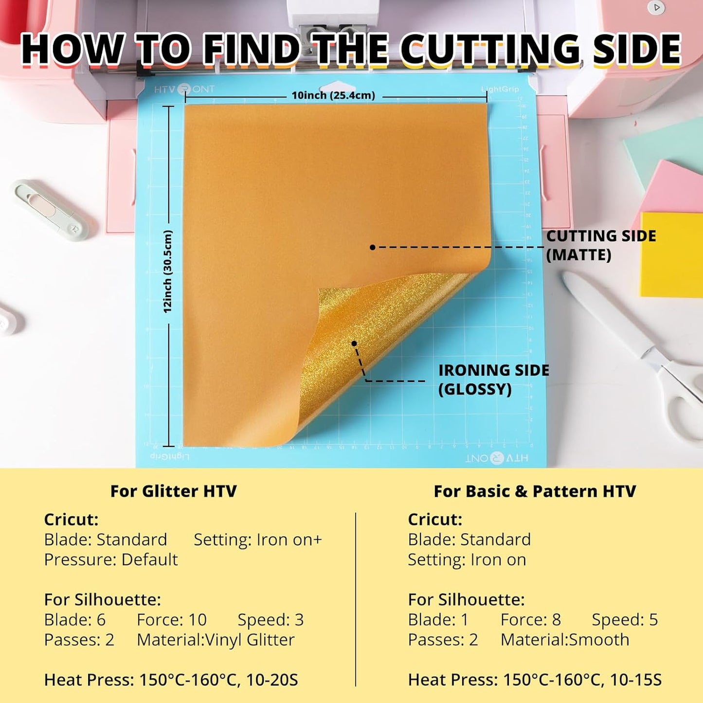 HTVRONT HTV Heat Transfer Vinyl Bundle, 90 Pack 12" x 10" Iron on Vinyl for t Shirts, 58 Assorted Colors HTV Vinyl with PTFE Sheet & Weeding Tools, Includes Glitter, Floral, Plaid, Neon, Geometric