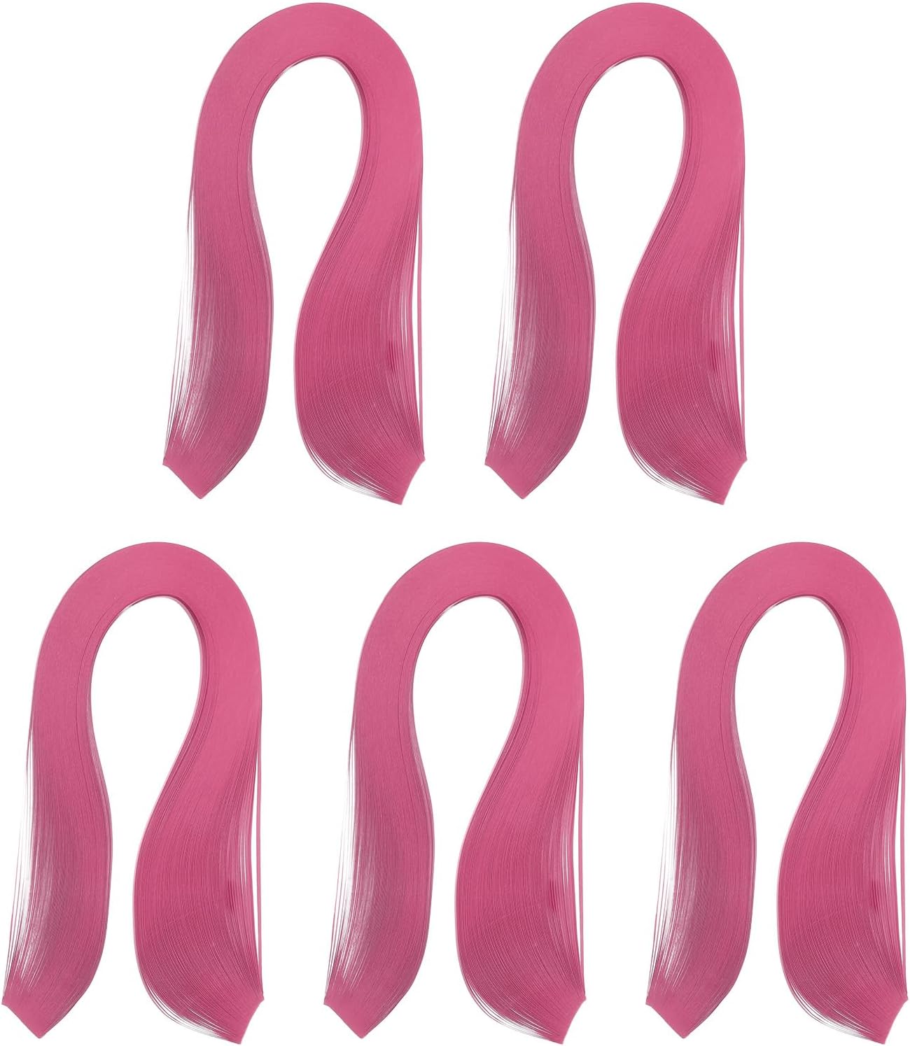 PATIKIL 600pcs Quilling Strips Paper 1/8"(3mm) 39cm Origami Paper Quilling Strip for Art DIY Hand Craft Christmas, Rose Red