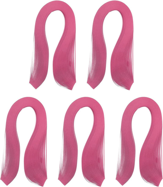 PATIKIL 600pcs Quilling Strips Paper 1/8"(3mm) 39cm Origami Paper Quilling Strip for Art DIY Hand Craft Christmas, Rose Red