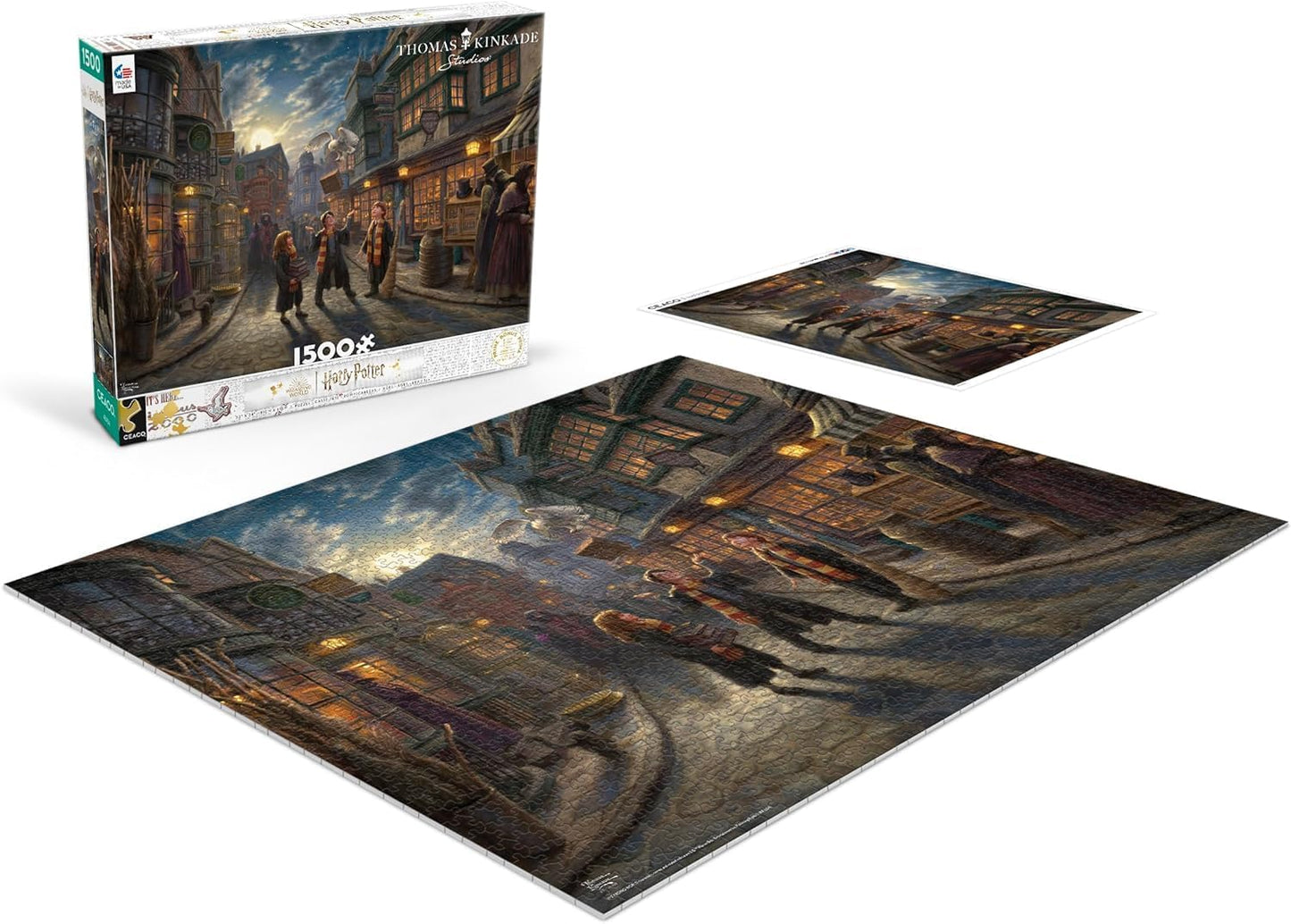 Ceaco - Thomas Kinkade - Harry Potter - Diagon Alley - 1500 Piece Jigsaw Puzzle