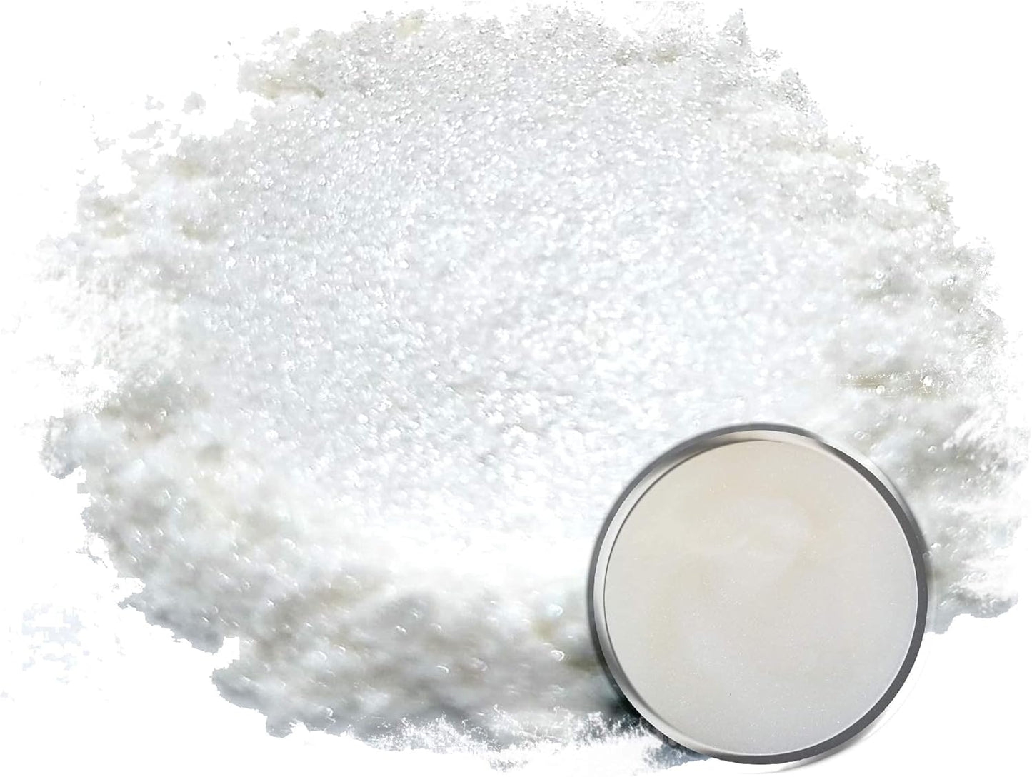 Eye Candy Pigments Premium White Mica Powder - Haku-Gan White (25gr) - for Epoxy, Resin, Soap, Paint, Woodworking, Acrylic Pouring, Bath Bombs, Fishing Lures - DIY Arts and Crafts Additive