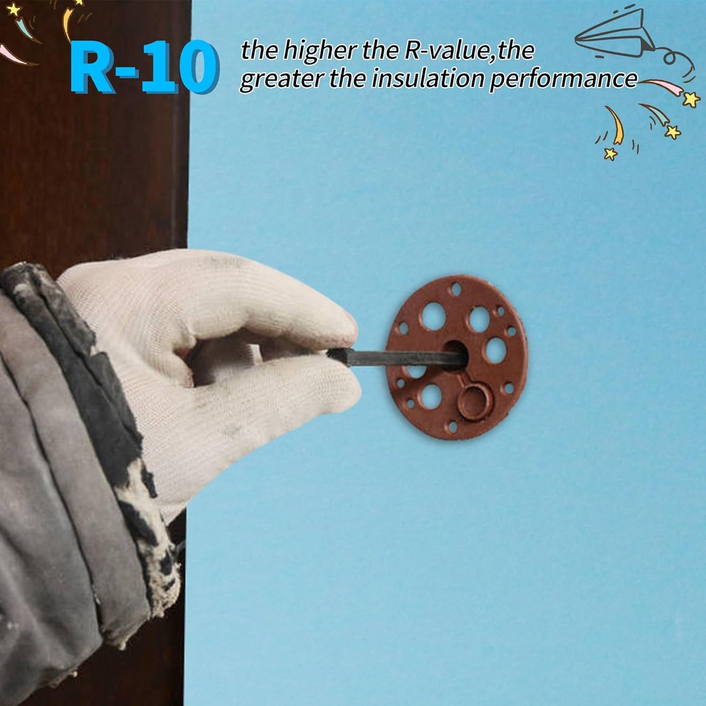 LuckyFoam Blue 4 Pack 12x12x2 inch Foam Sheets 2 Inch Thick Polystyrene Rectangles XPS Foam Board Craft for Insulating DIY Modeling Art Supplies