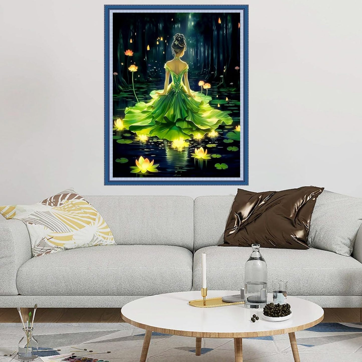 Dimxvean Cross Stitch Kits for Adults - Frog Princess 16x20 inch