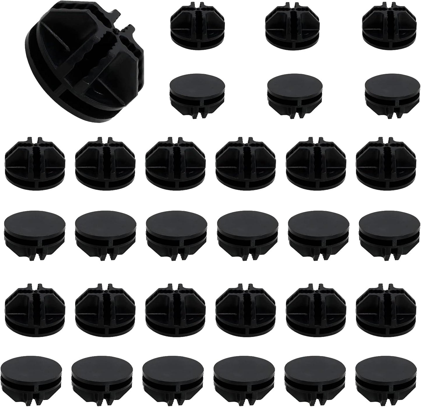64 Pcs Black Plastic Connector, Wire Grid Cube Connector for Modular Closet Storage Organizer and DIY Wire Cube Storage Unit