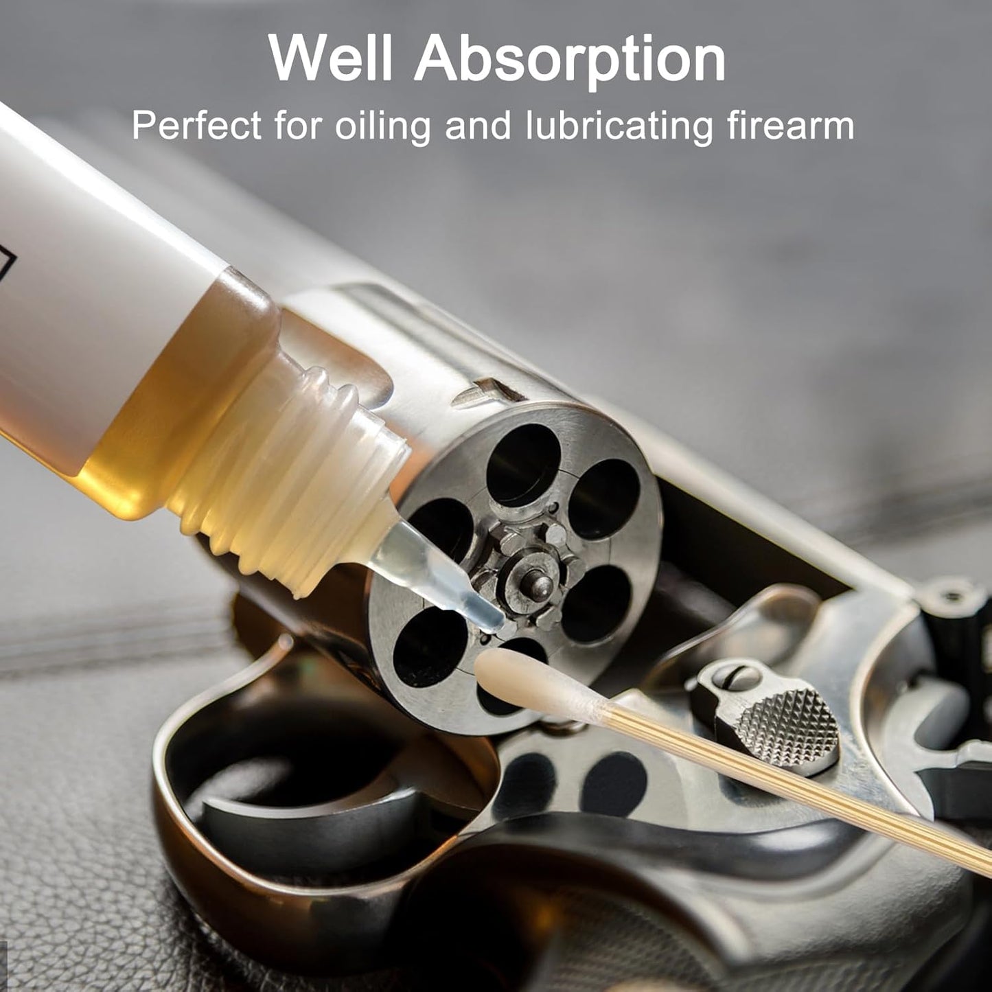 Eyxformula 200/400 Pcs Gun Cleaning Swabs with Double Pointed Tips, 6 Inch Sturdy Bamboo Sticks, Lint Free Long Cotton Swabs for Firearm Maintenance, Precision Cleaning Pistol, Rifle, Handgun, Shotgun