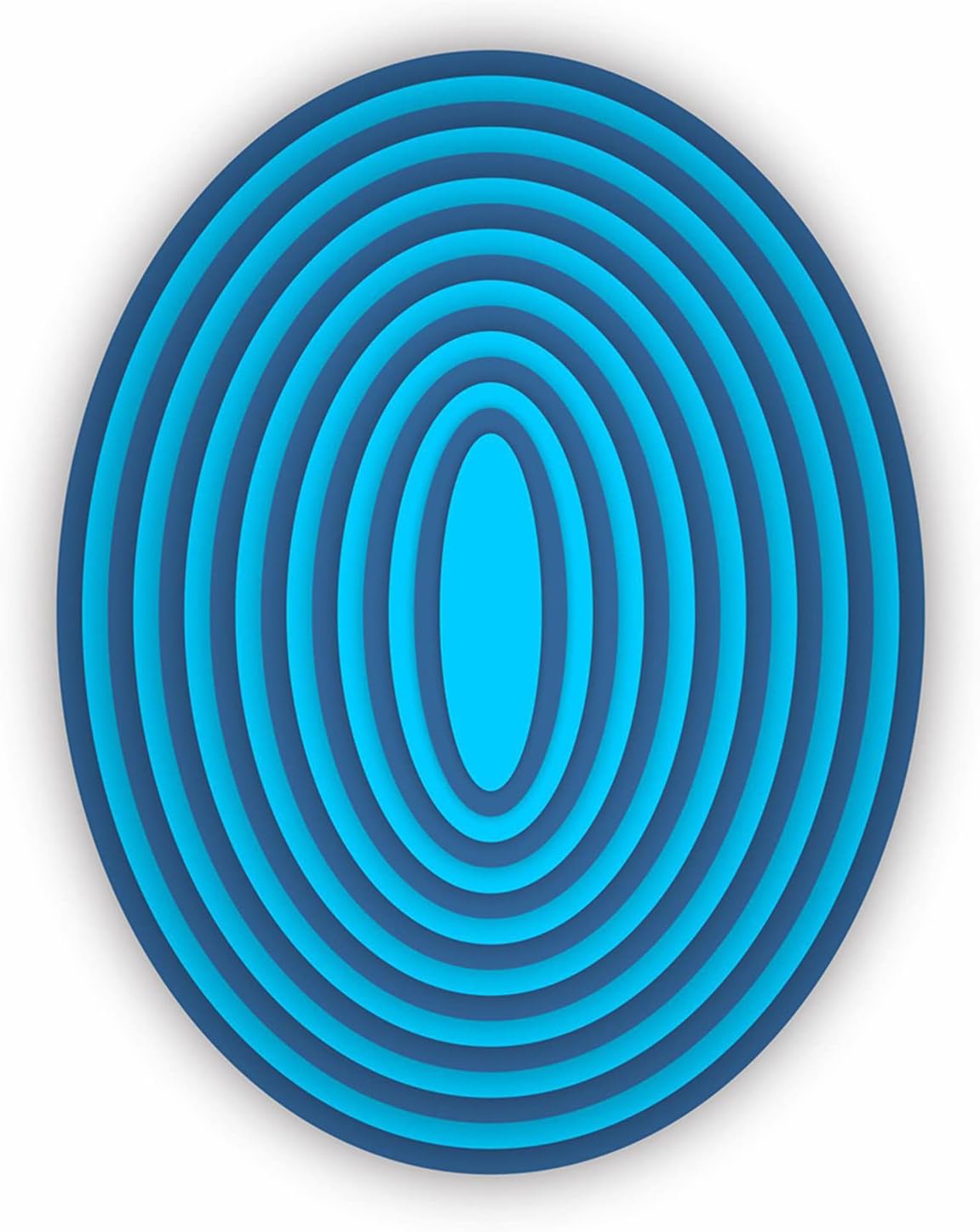 Cutting Dies Metal Stencils Scrapbooking Tools Flowers Lace Frame DIY Embossing Template for Paper Card Making Album Arts Crafts Supplies (Oval Set-14.5x11.2cm)