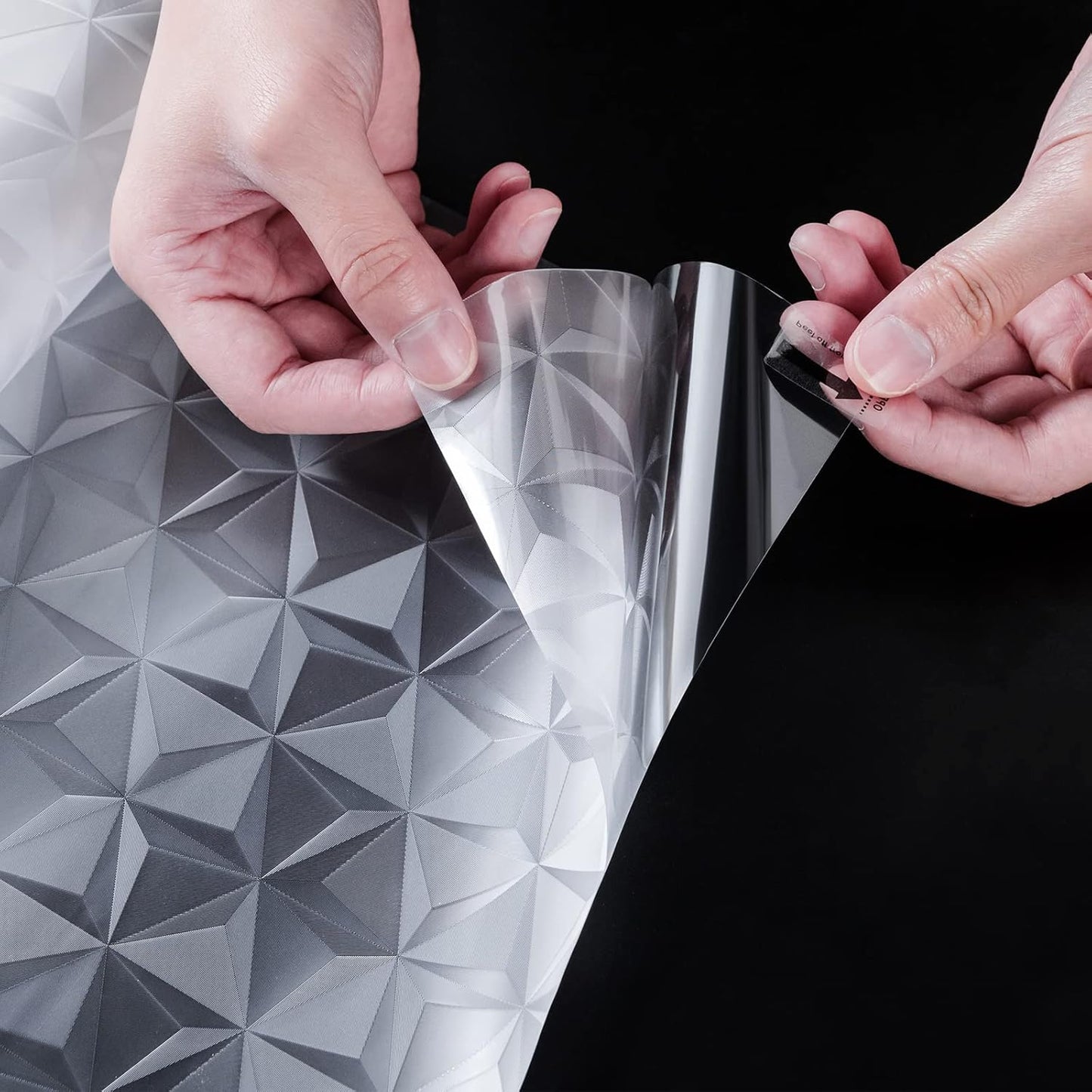 Niviy 3D No Glue Static Cling Window Films Privacy Cut Glass Window Sticker for Bathroom Office Kitchen Window Decor 11.8"x 78.7", Frosted