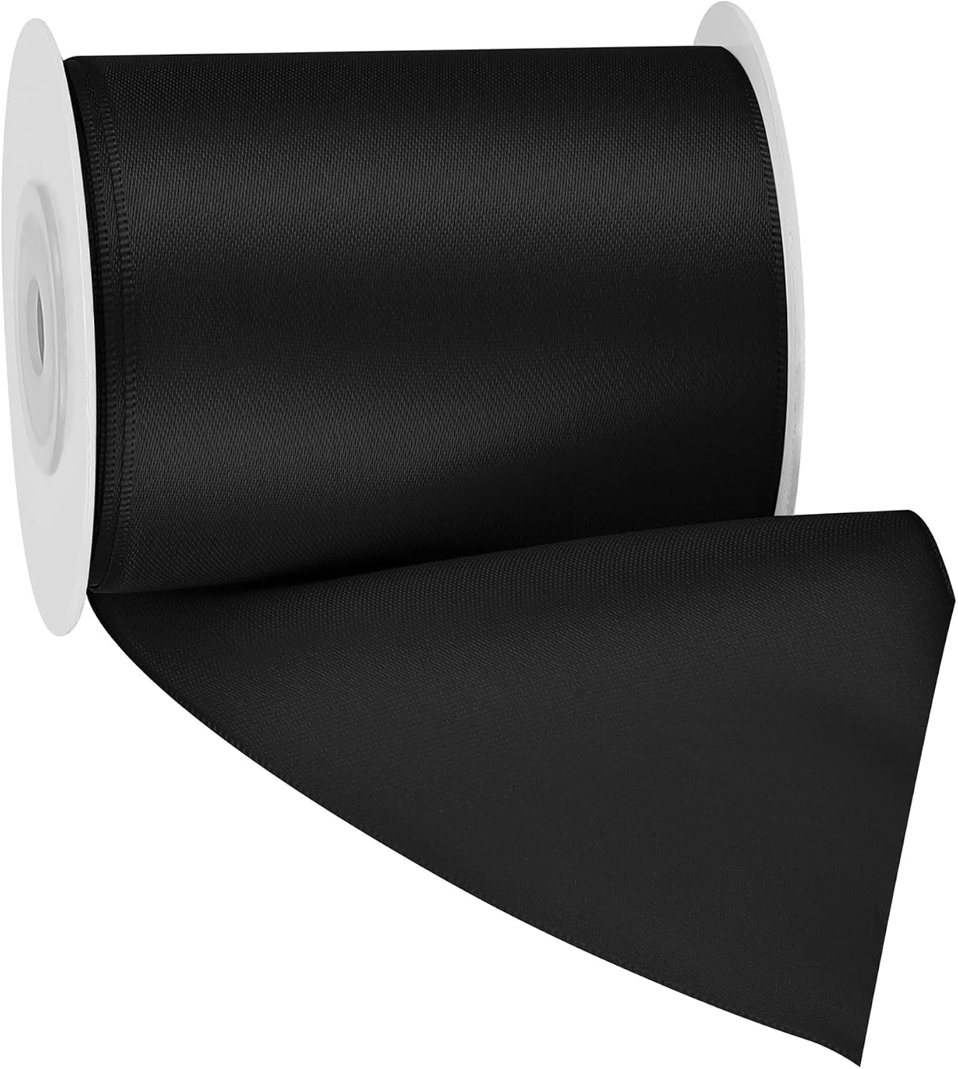 LIUYAXI Black Double Face Satin Ribbon,3" X Continuous 10 Yards,Ribbons Perfect for Chair Sash Wedding Bouquet Sewing Party Decoration Bows Making